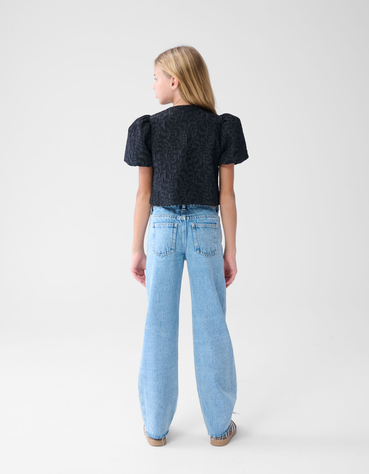 Blazer mit Puffärmeln Schwarz SHOEBY GIRLS