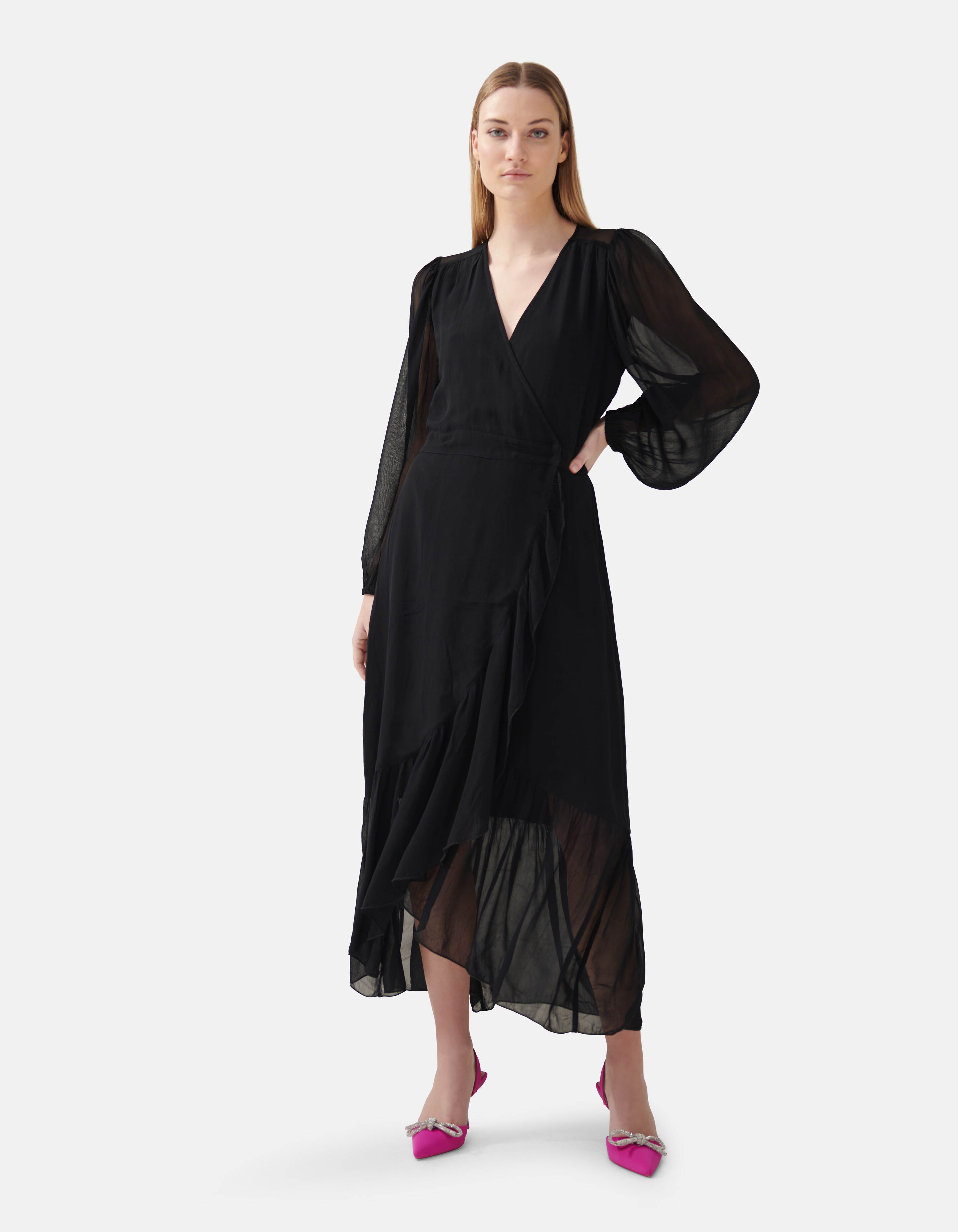 Wickelkleid Schwarz von Fred SHOEBY WOMEN