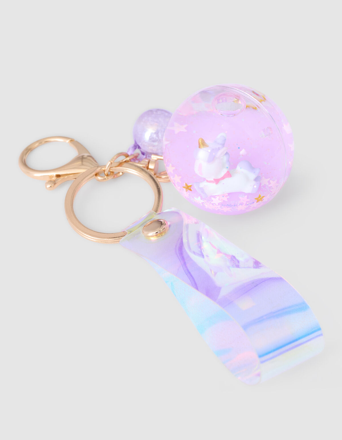 Einhorn-Schl&uuml;sselanh&auml;nger Hellviolett SHOEBY ACCESSOIRES