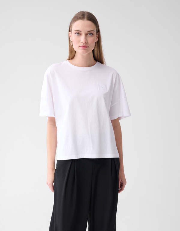 T-Shirt in Übergröße Weiß By Lonneke SHOEBY WOMEN