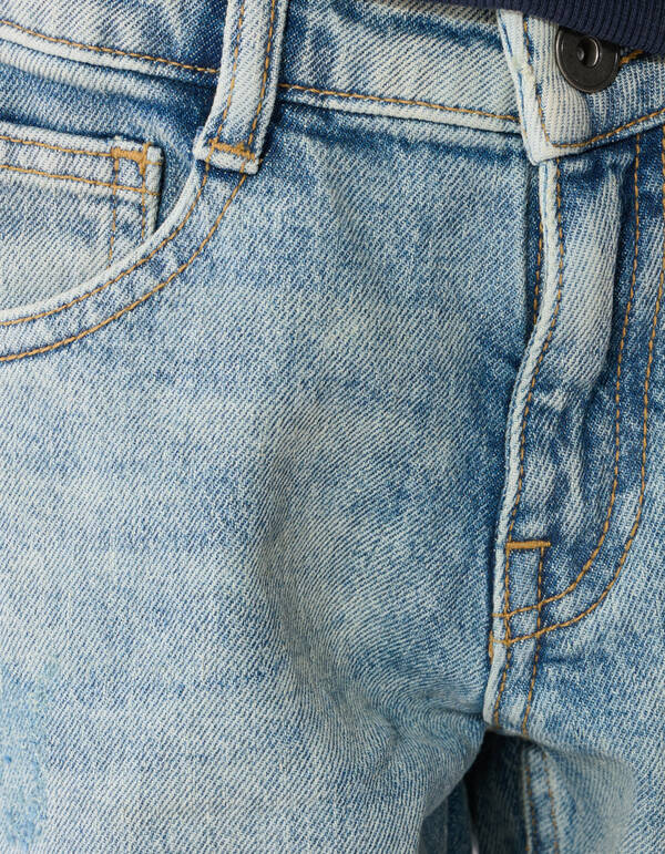 Tapered Fit Jeans Gebleicht SHOEBY BOYS