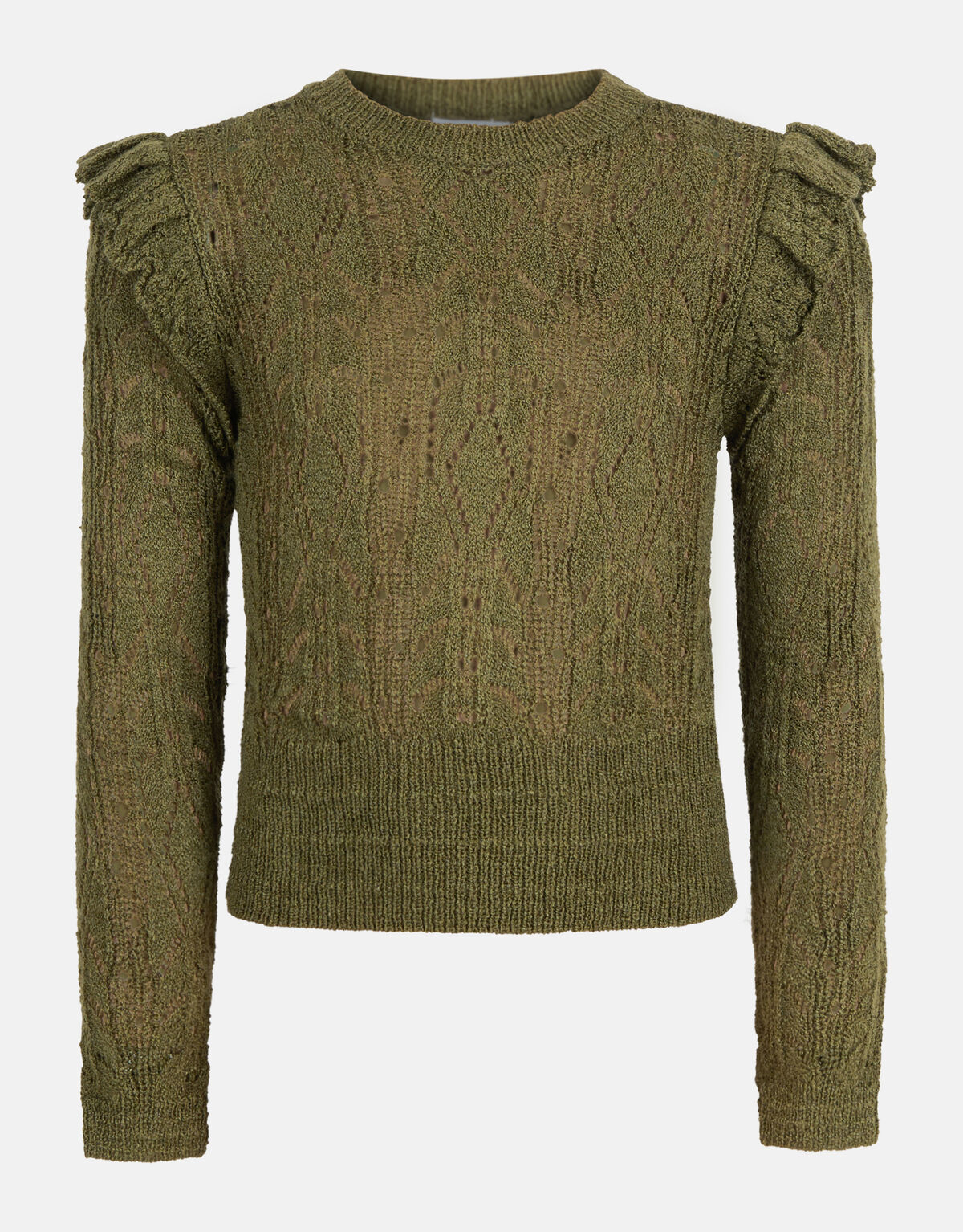 Ajour Top Dunkelgr&uuml;n SHOEBY GIRLS