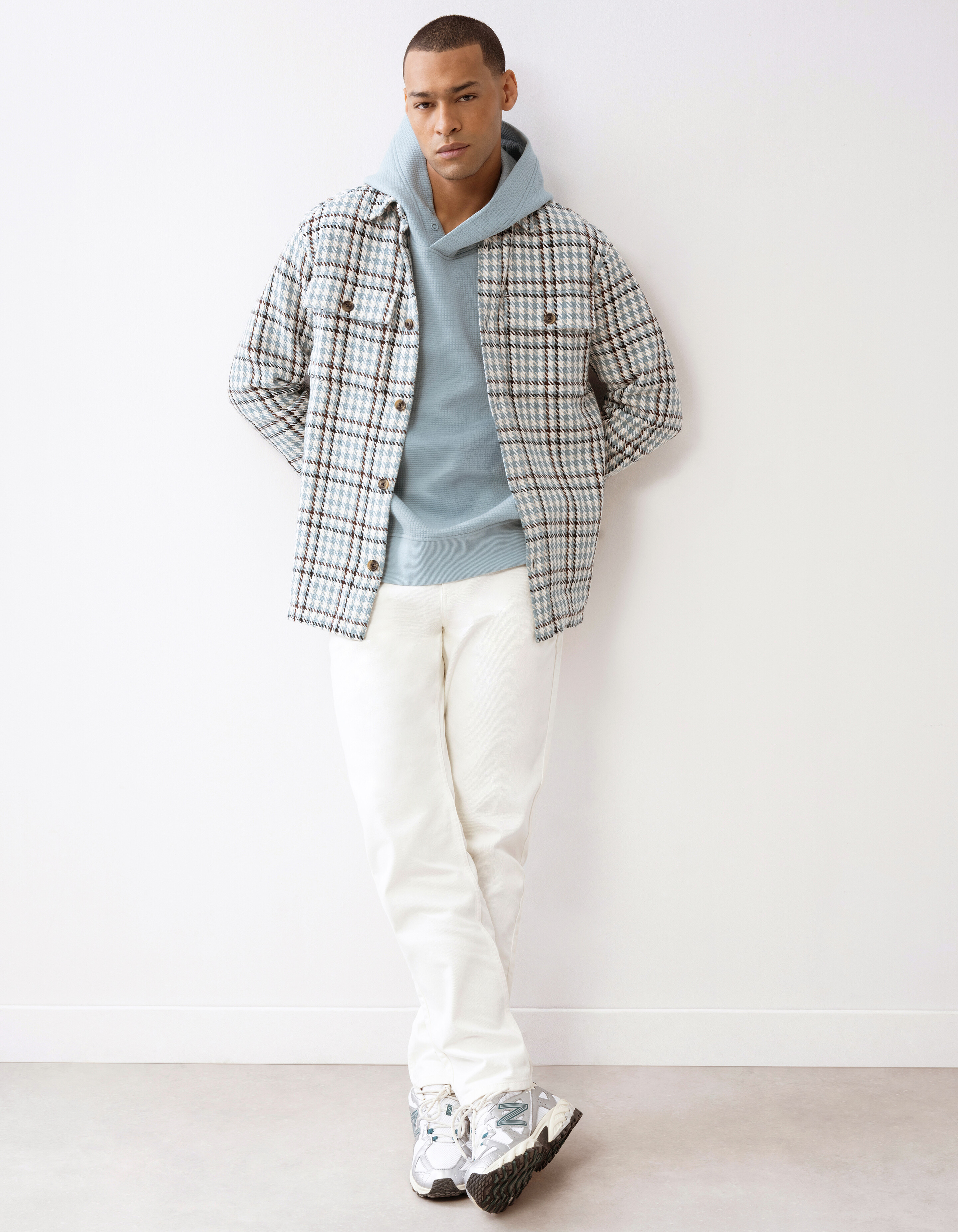 Relaxed Fit Hoodie Hellgrün SHOEBY MEN