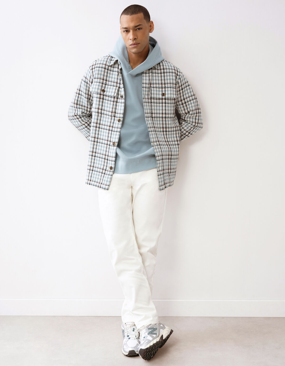Relaxed Fit Hoodie Hellgrün SHOEBY MEN