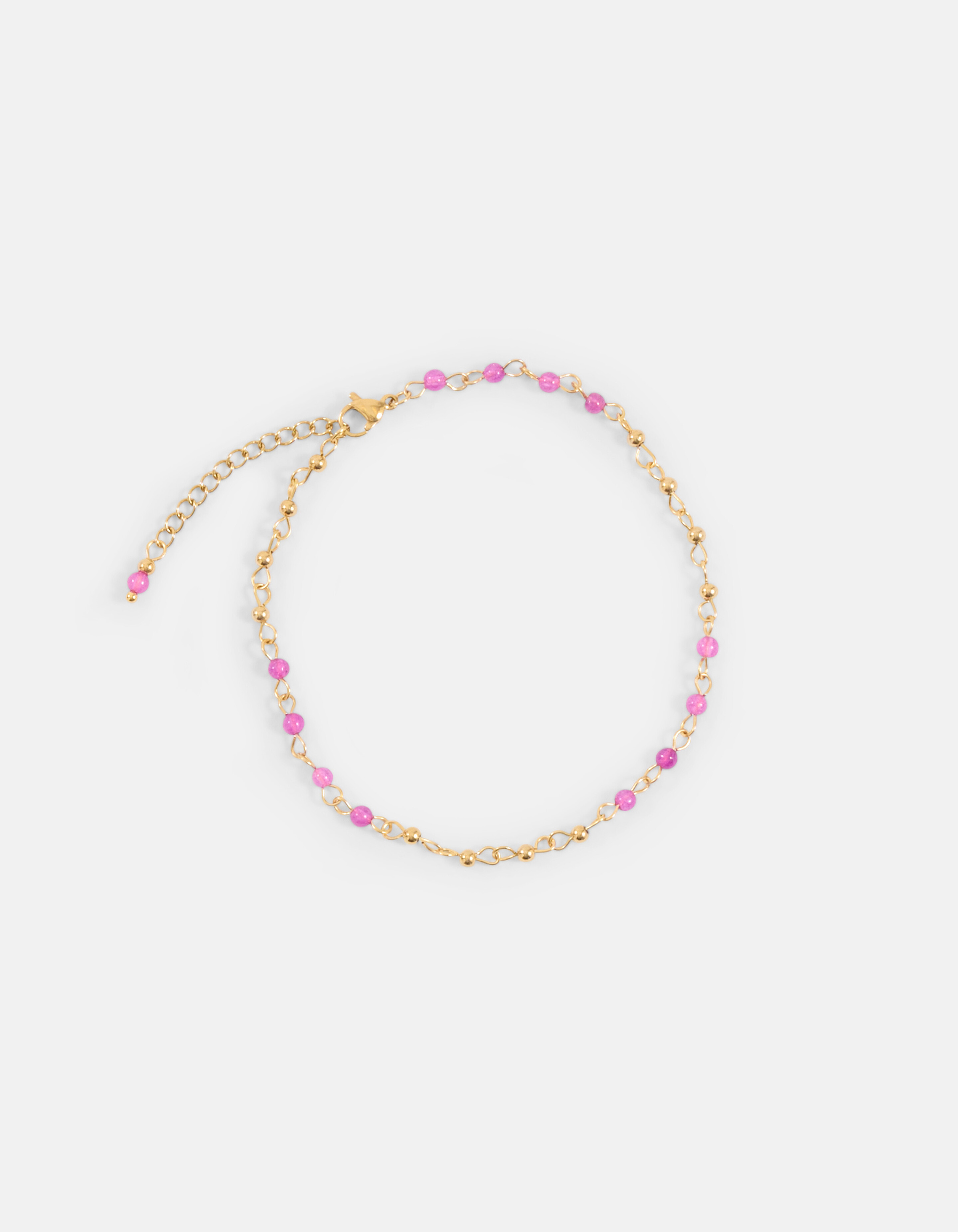 Perlen-Knöchel-Armband Rosa SHOEBY ACCESSOIRES