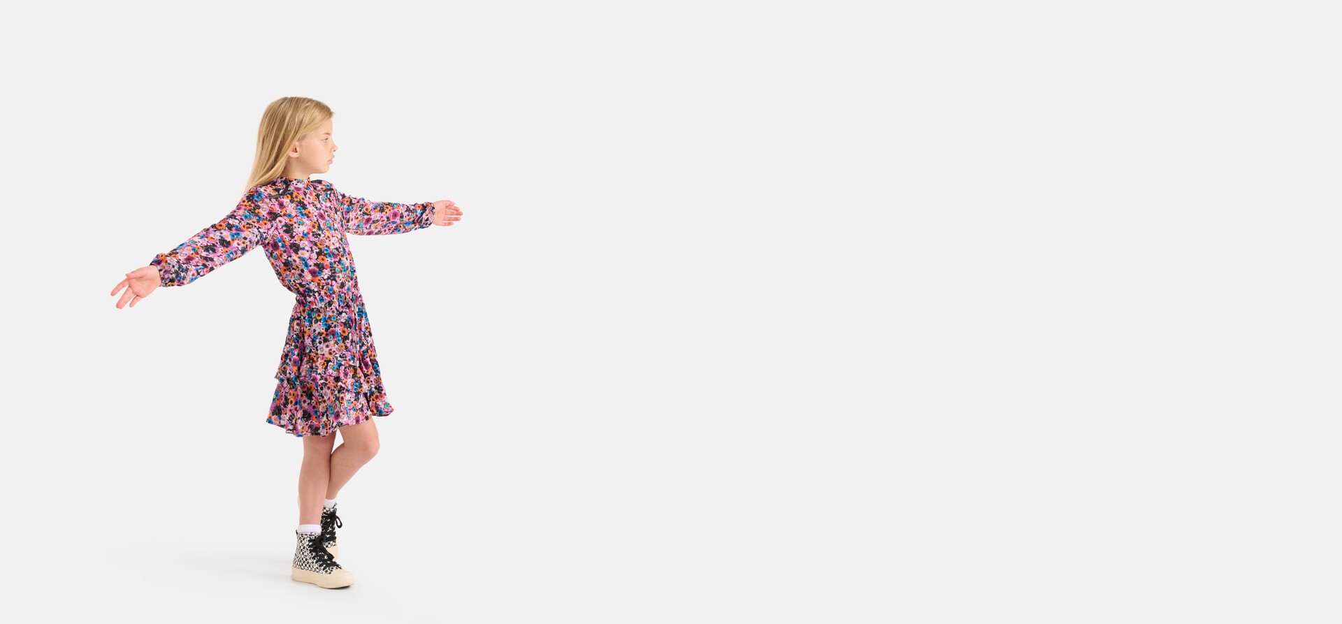 Bloemenprint Jurk Paars SHOEBY GIRLS