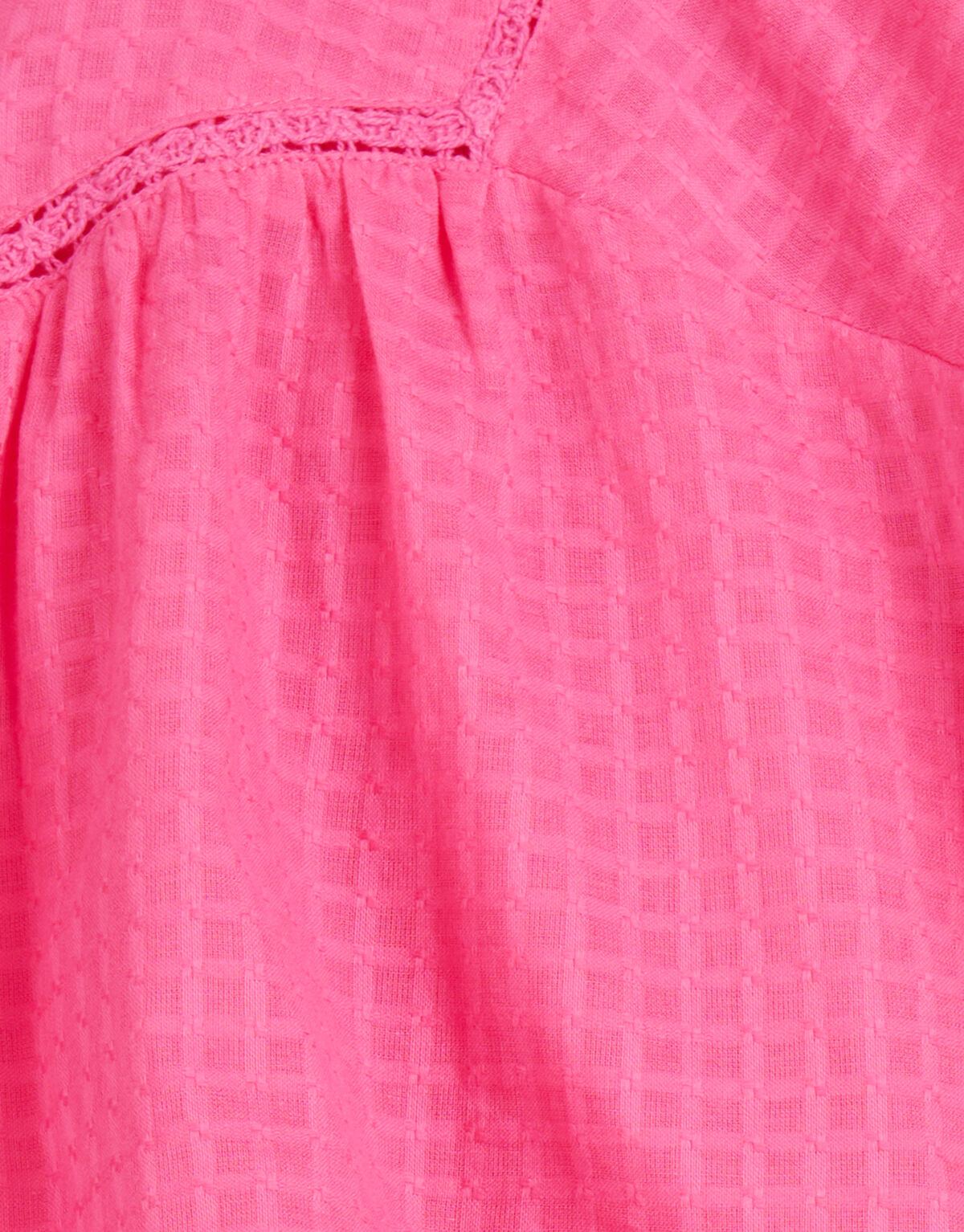 Tape Detail Blouse Roze SHOEBY GIRLS
