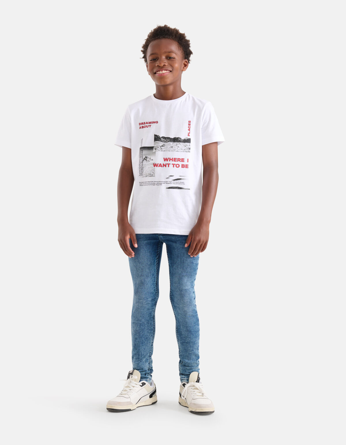 Artwork T-shirt Weiß SHOEBY BOYS