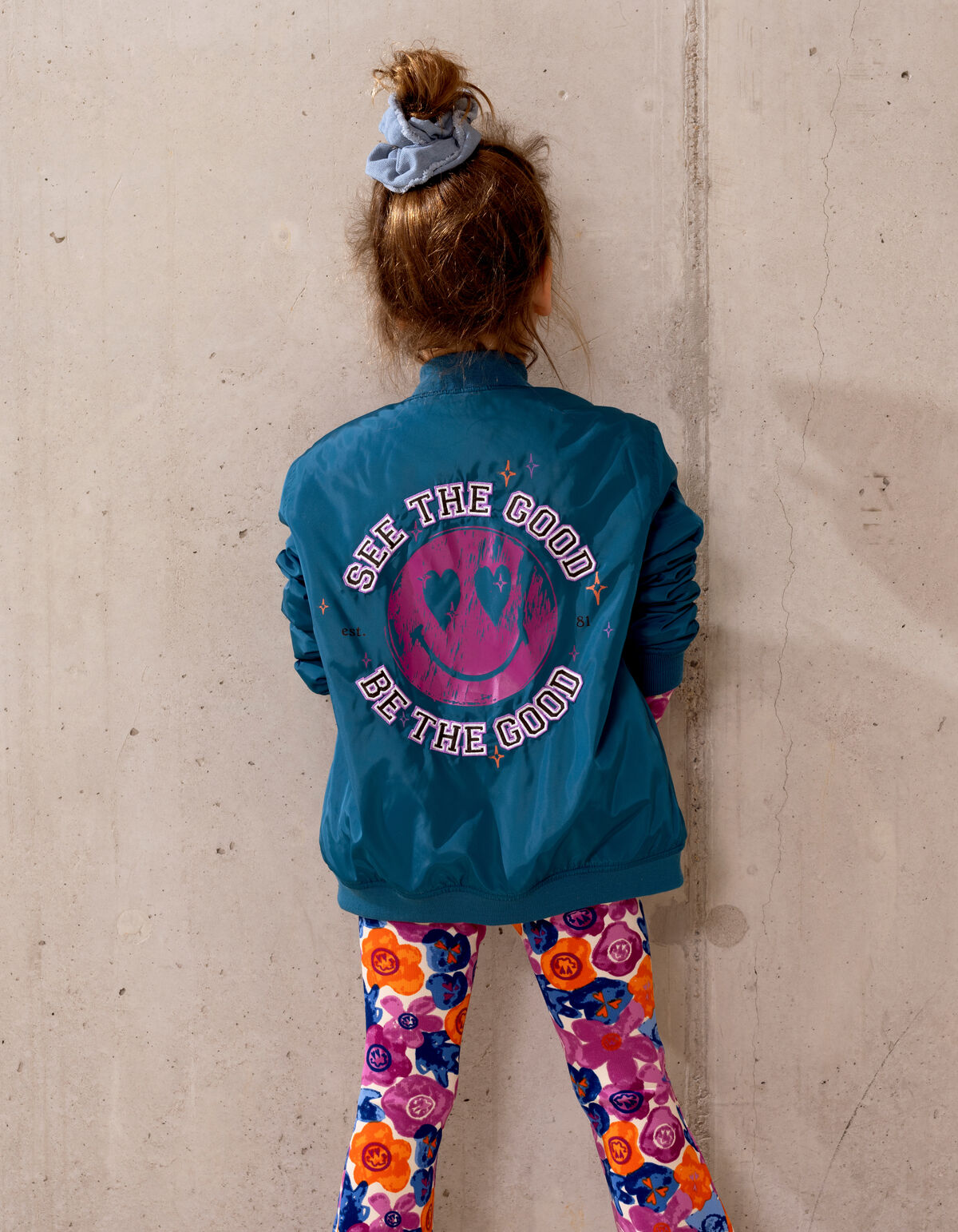 Bedruckte Leggings ausgestellter Rippe Hellrosa SHOEBY GIRLS