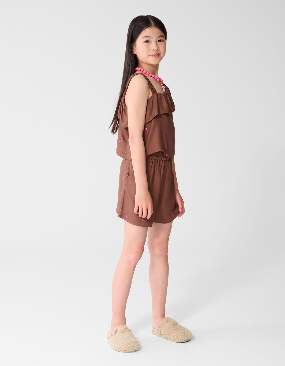 Chili Stickerei Shorts Braun SHOEBY GIRLS