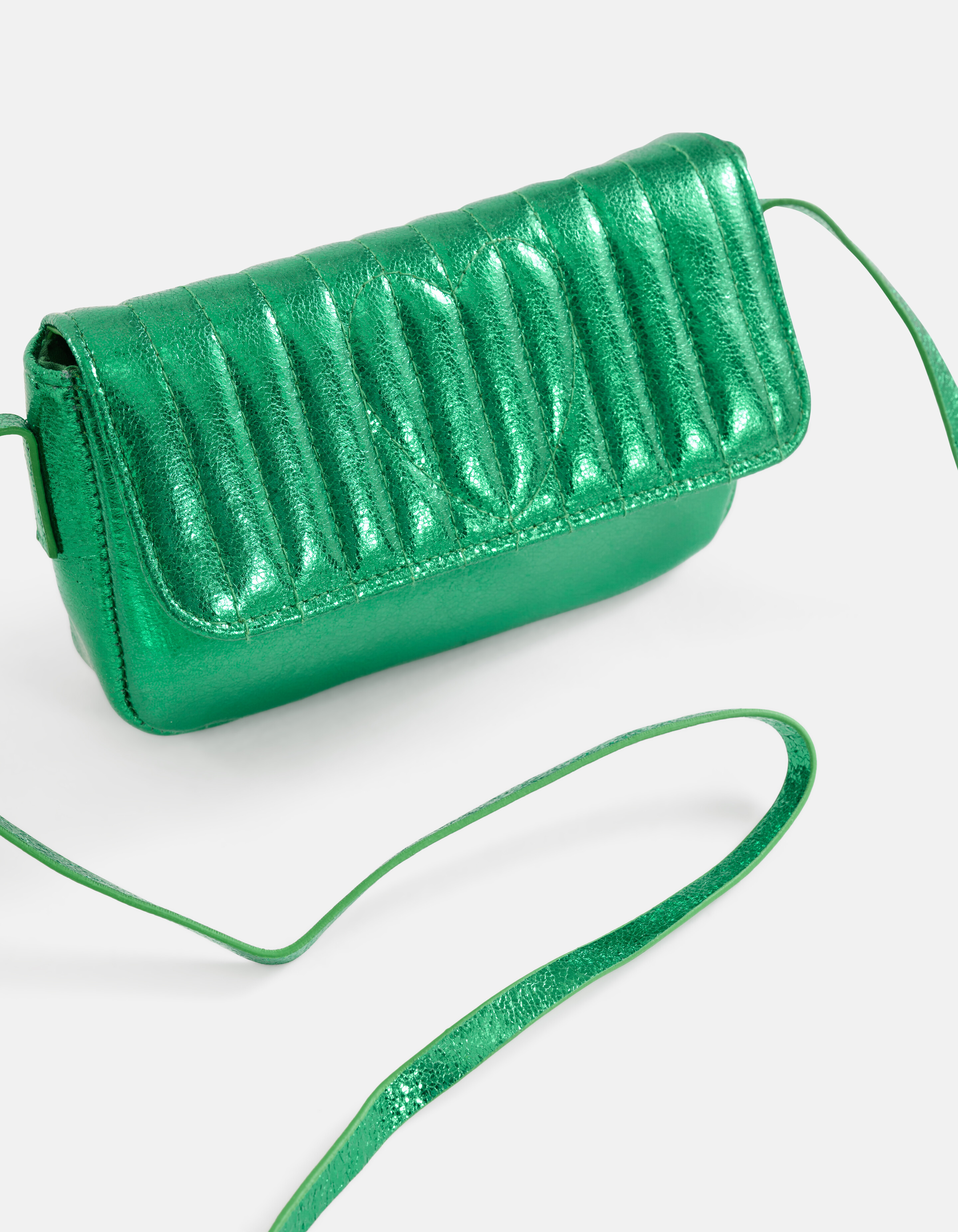 Metallic-Stepptasche Grün SHOEBY ACCESSOIRES