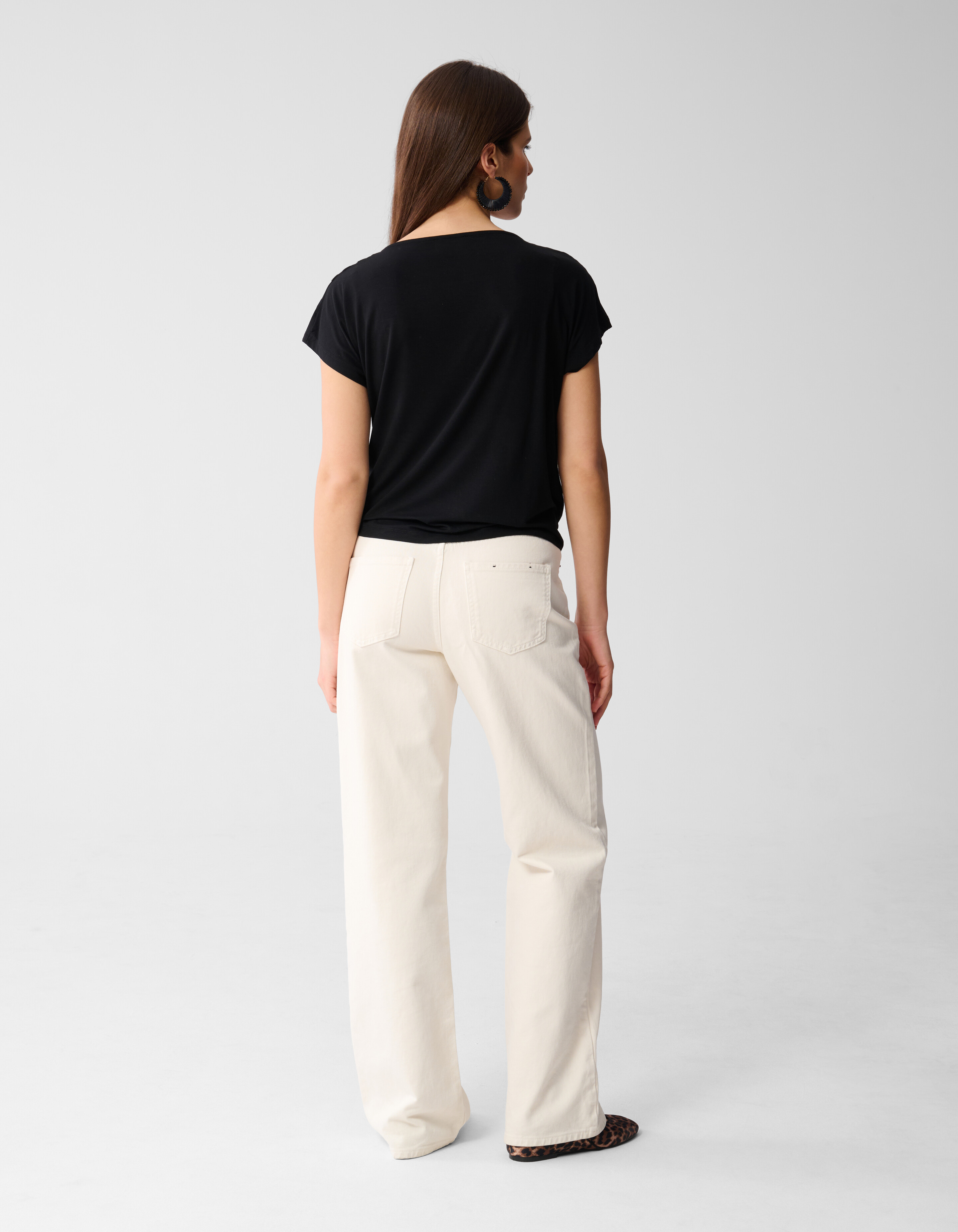 Drapiertes Top Schwarz SHOEBY WOMEN