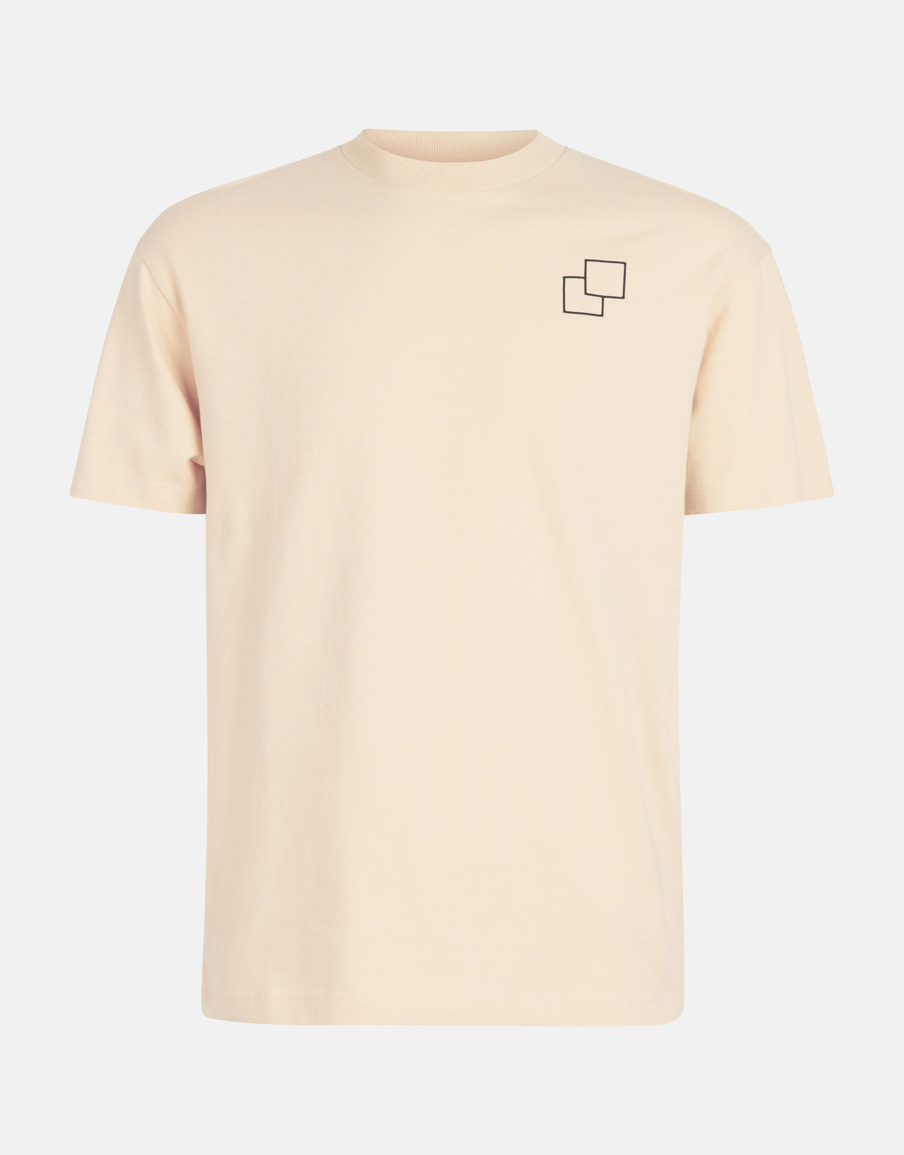 Stickerei-T-Shirt Beige SHOEBY MEN