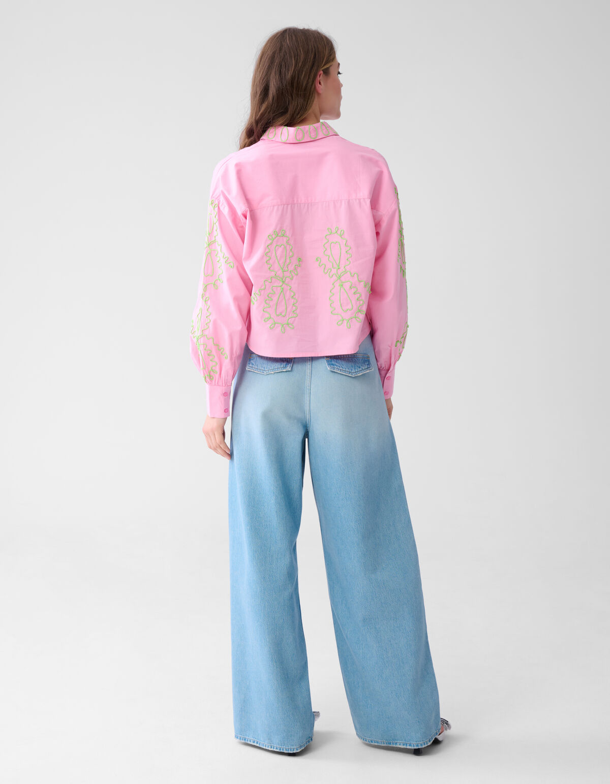 Gek&uuml;rzte Bluse Rosa SHOEBY WOMEN