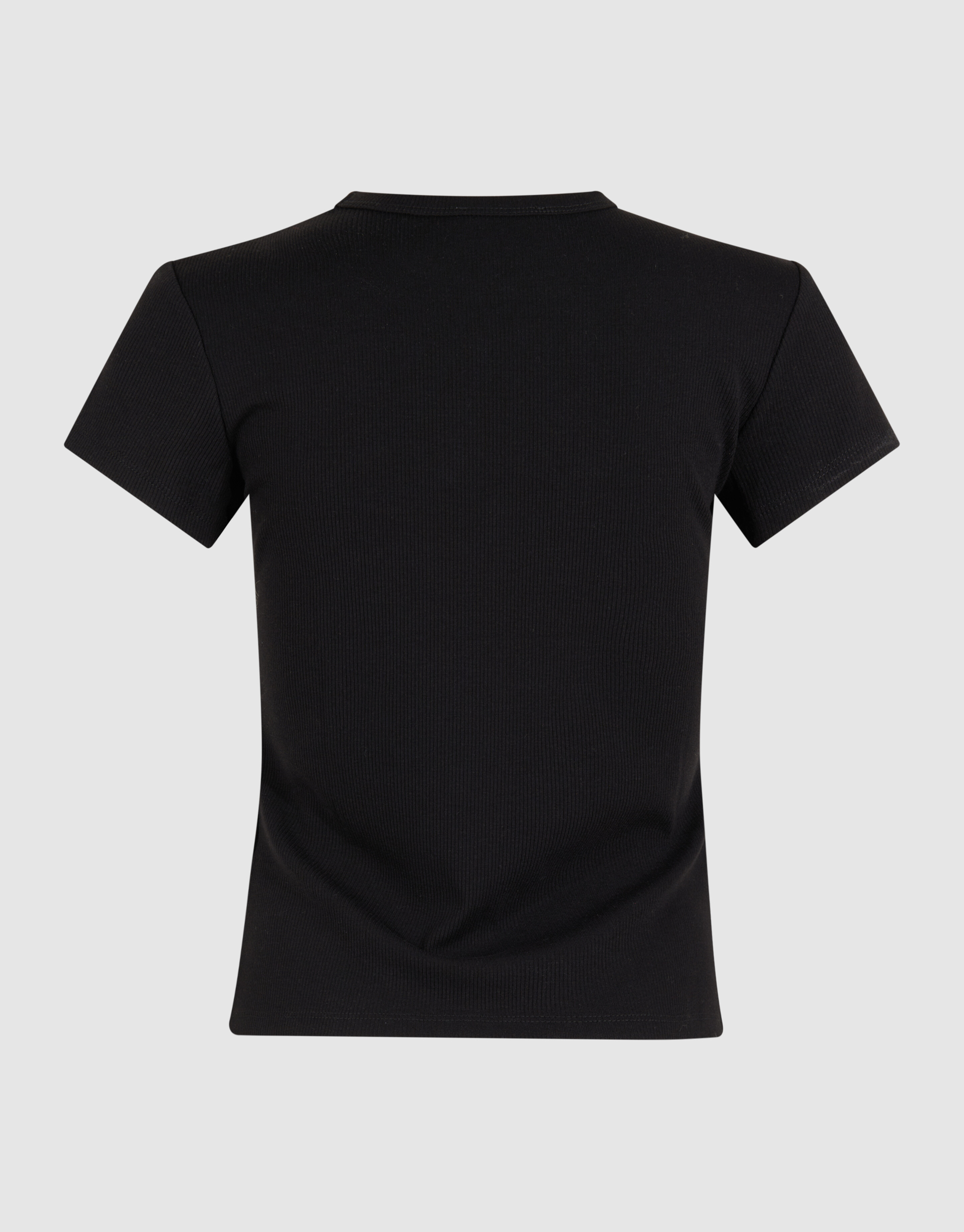 Schwarz geripptes T-Shirt SHOEBY WOMEN