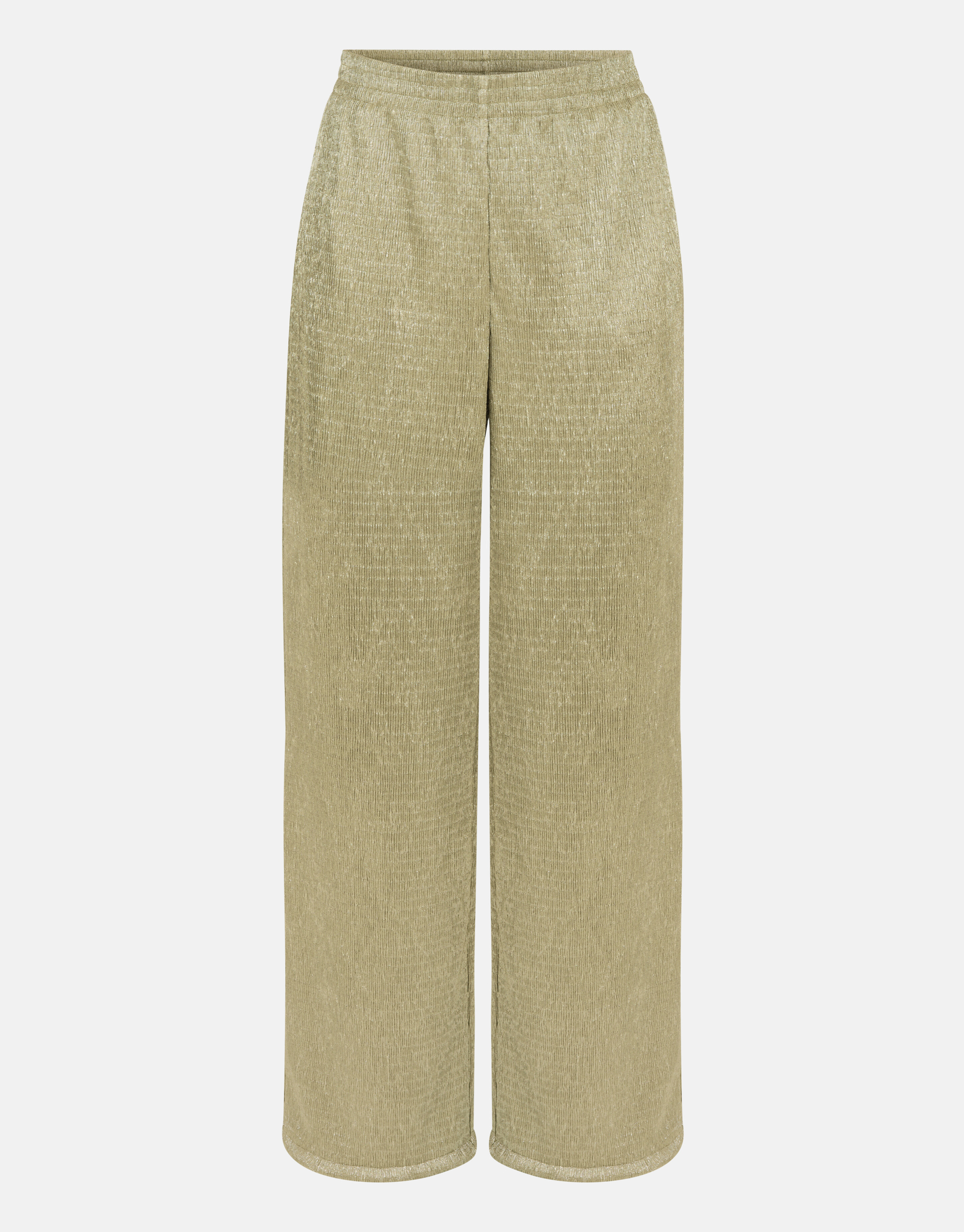 Crinkle-Lurex-Hose Lindgrün SHOEBY WOMEN
