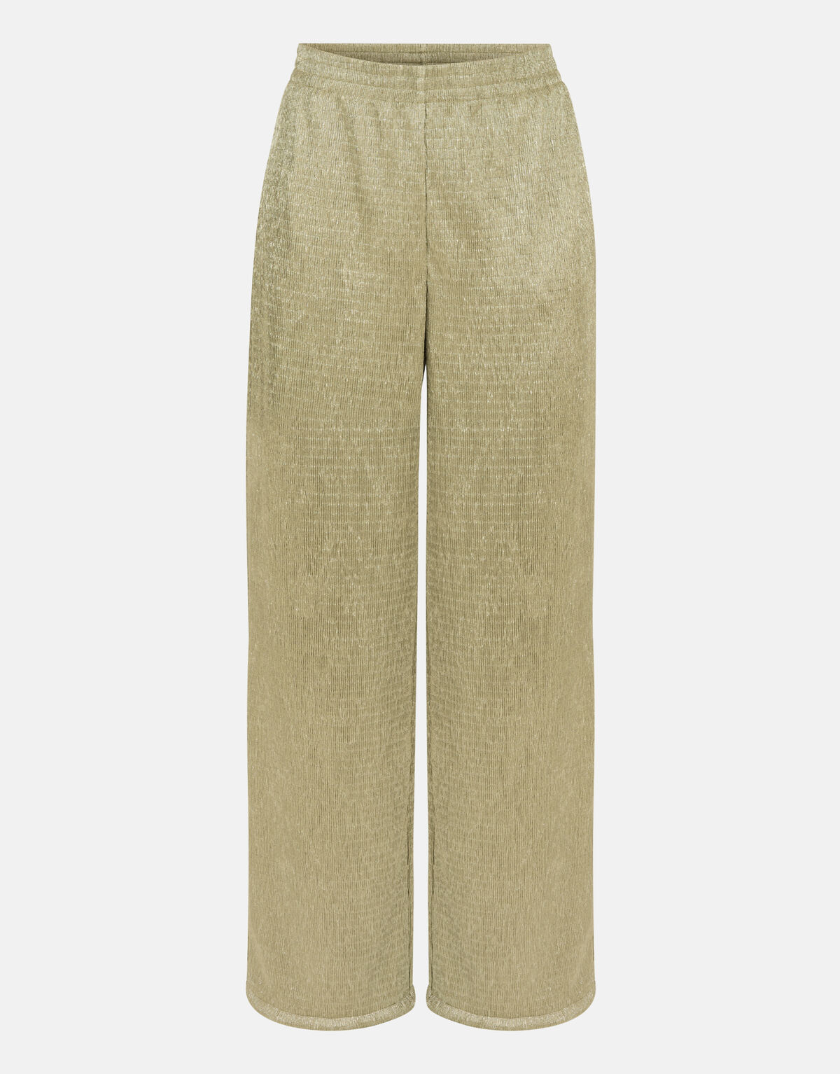 Crinkle-Lurex-Hose Lindgrün SHOEBY WOMEN