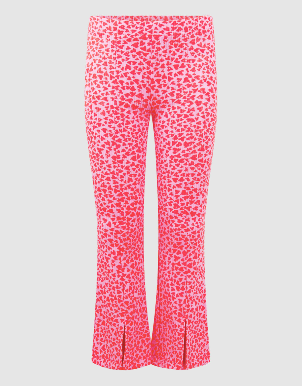 Rib Heart Flaired Legging Rosa SHOEBY GIRLS
