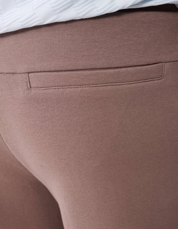 Pique Regular Fit Broek Taupe SHOEBY MEN