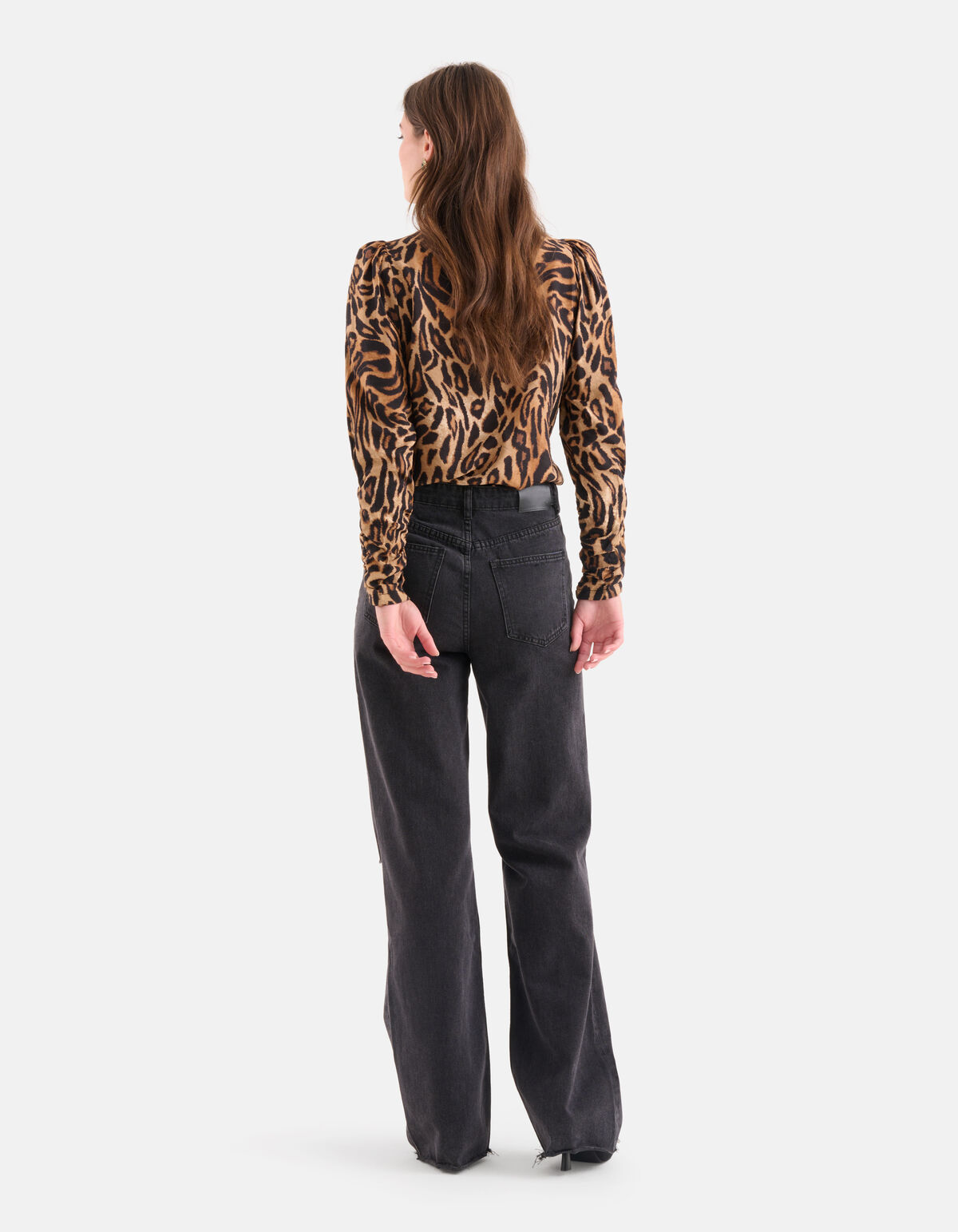 Top mit Puffärmeln im Leopardenmuster SHOEBY WOMEN