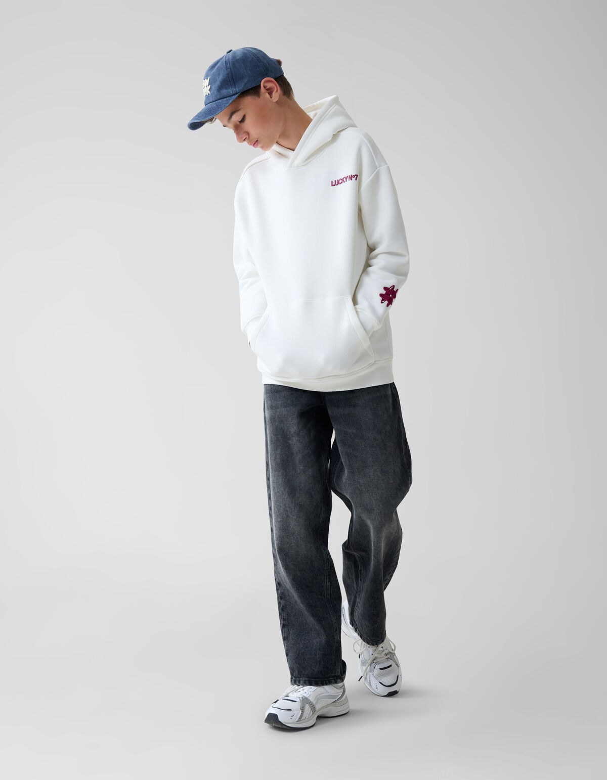 Lucky Hoodie Off-white SHOEBY BOYS