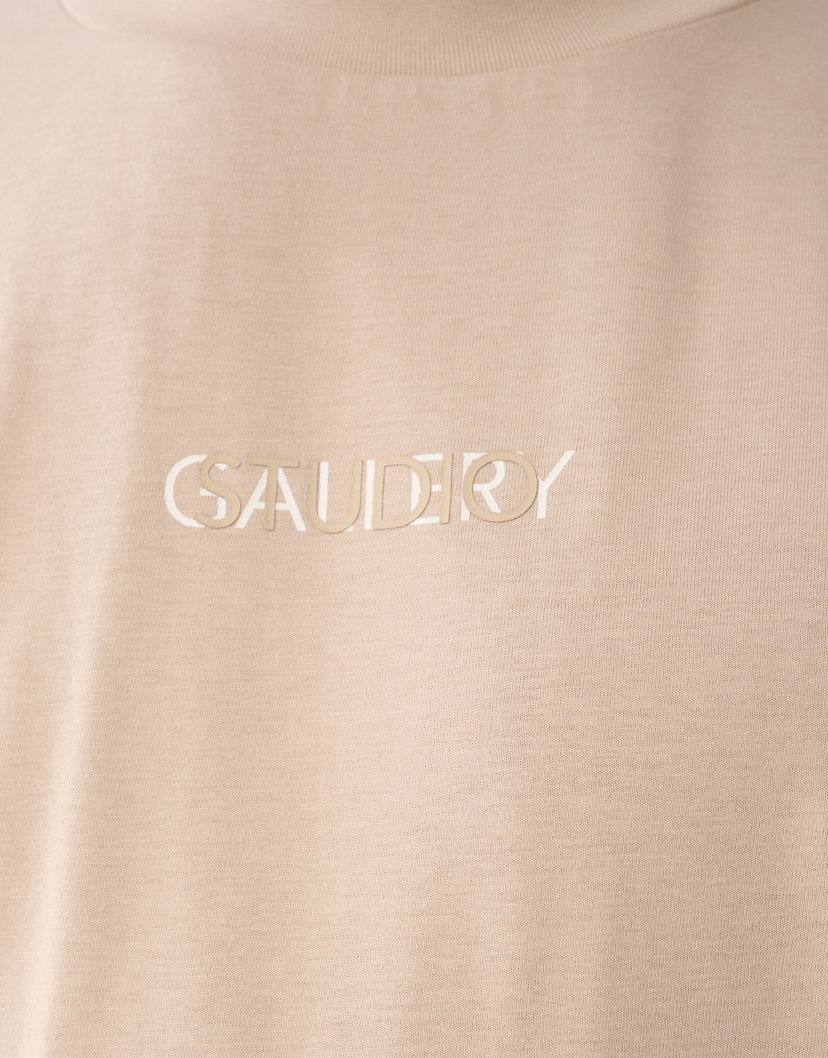 Gemischter Text Kunstwerk T-shirt Sand SHOEBY MEN