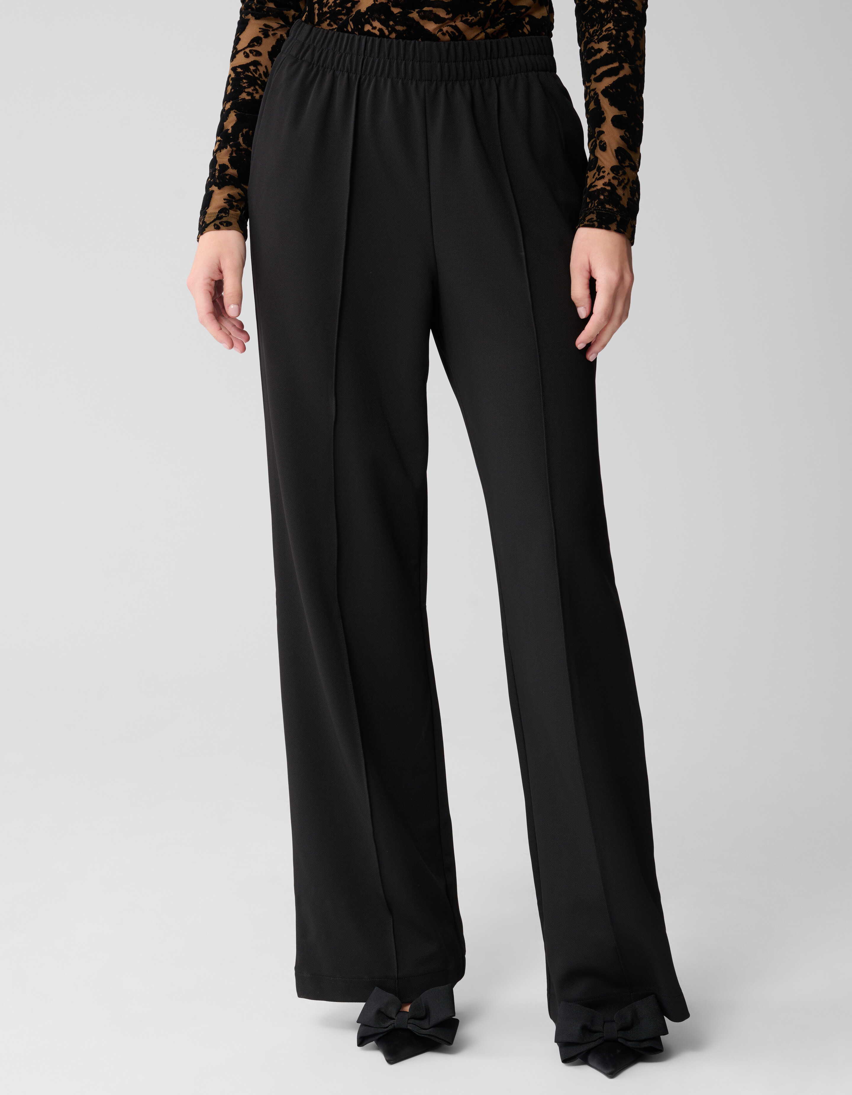 Basic-Hose mit weitem Bein Schwarz SHOEBY WOMEN