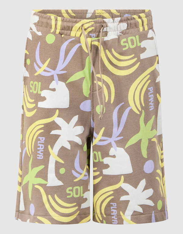 Stranddruck-Shorts Taupe SHOEBY BOYS