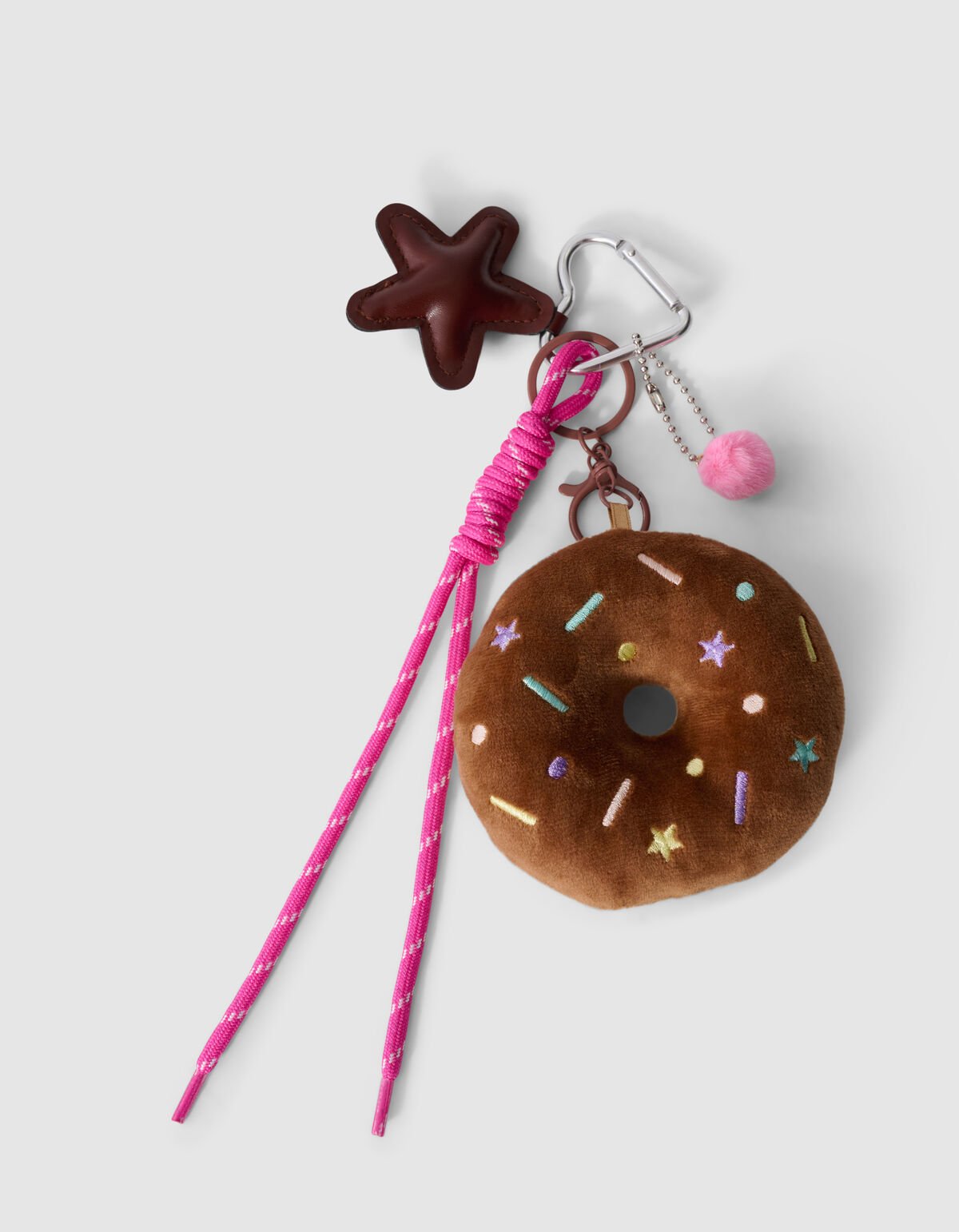 Donut Schl&uuml;sselanh&auml;nger Braun SHOEBY ACCESSOIRES