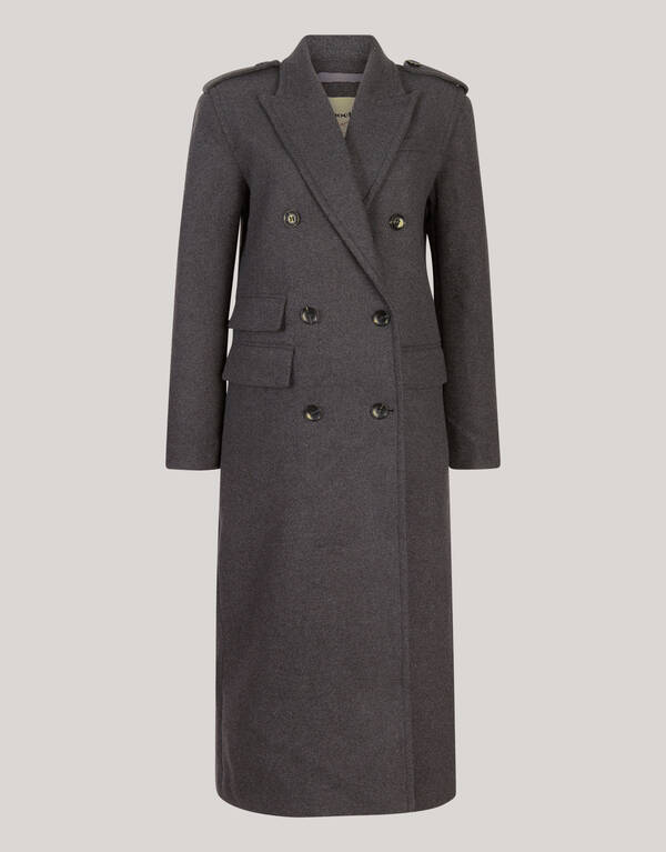 Lange Jacke Dunkelgrau von Fred SHOEBY WOMEN