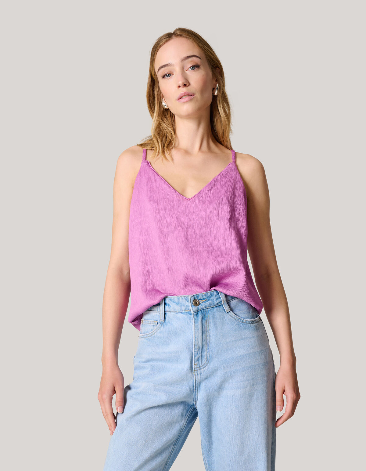 Crinkle Singlet Rosa SHOEBY WOMEN