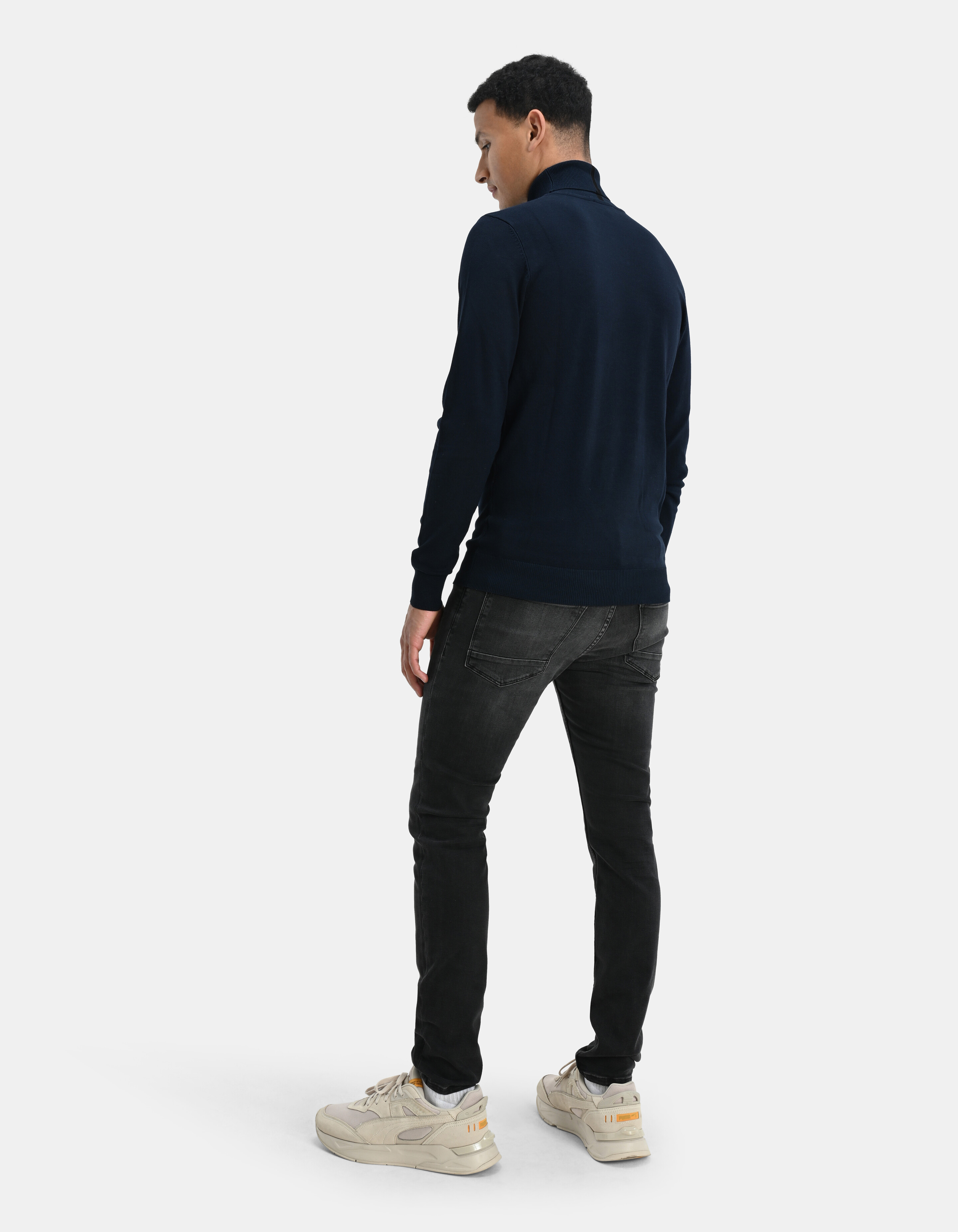 Rollkragenpullover Dunkelblau SHOEBY MEN