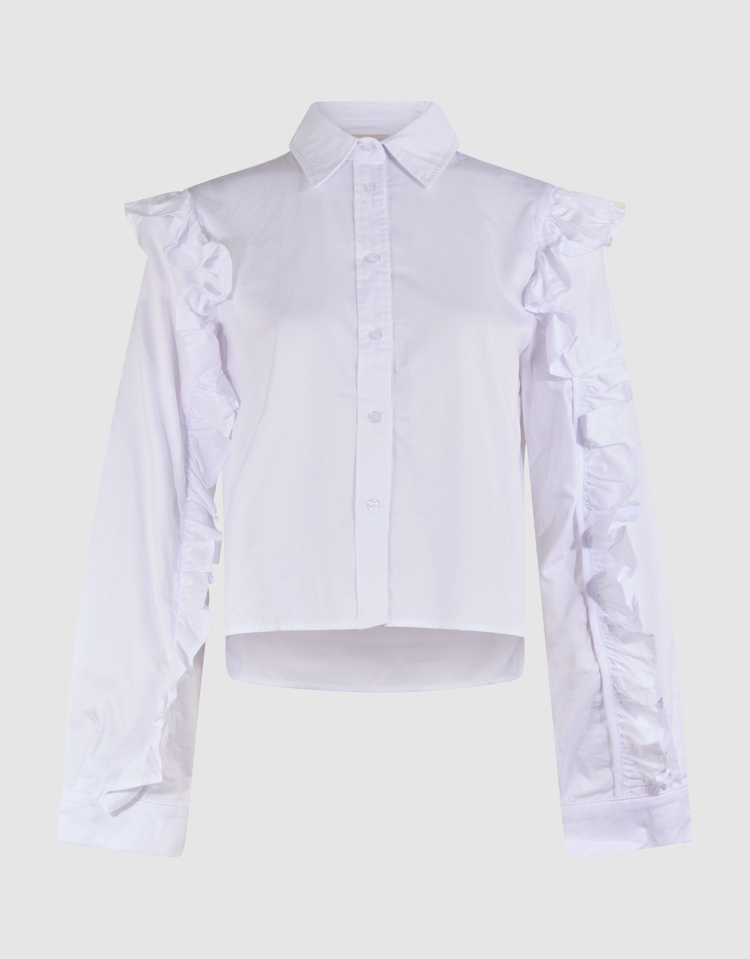 Rüschbluse Weiß SHOEBY WOMEN
