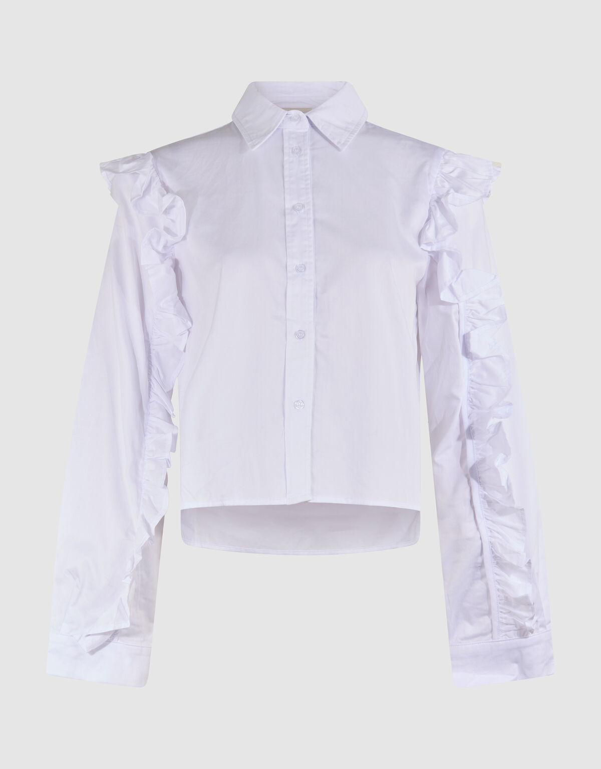 Rüschbluse Weiß SHOEBY WOMEN