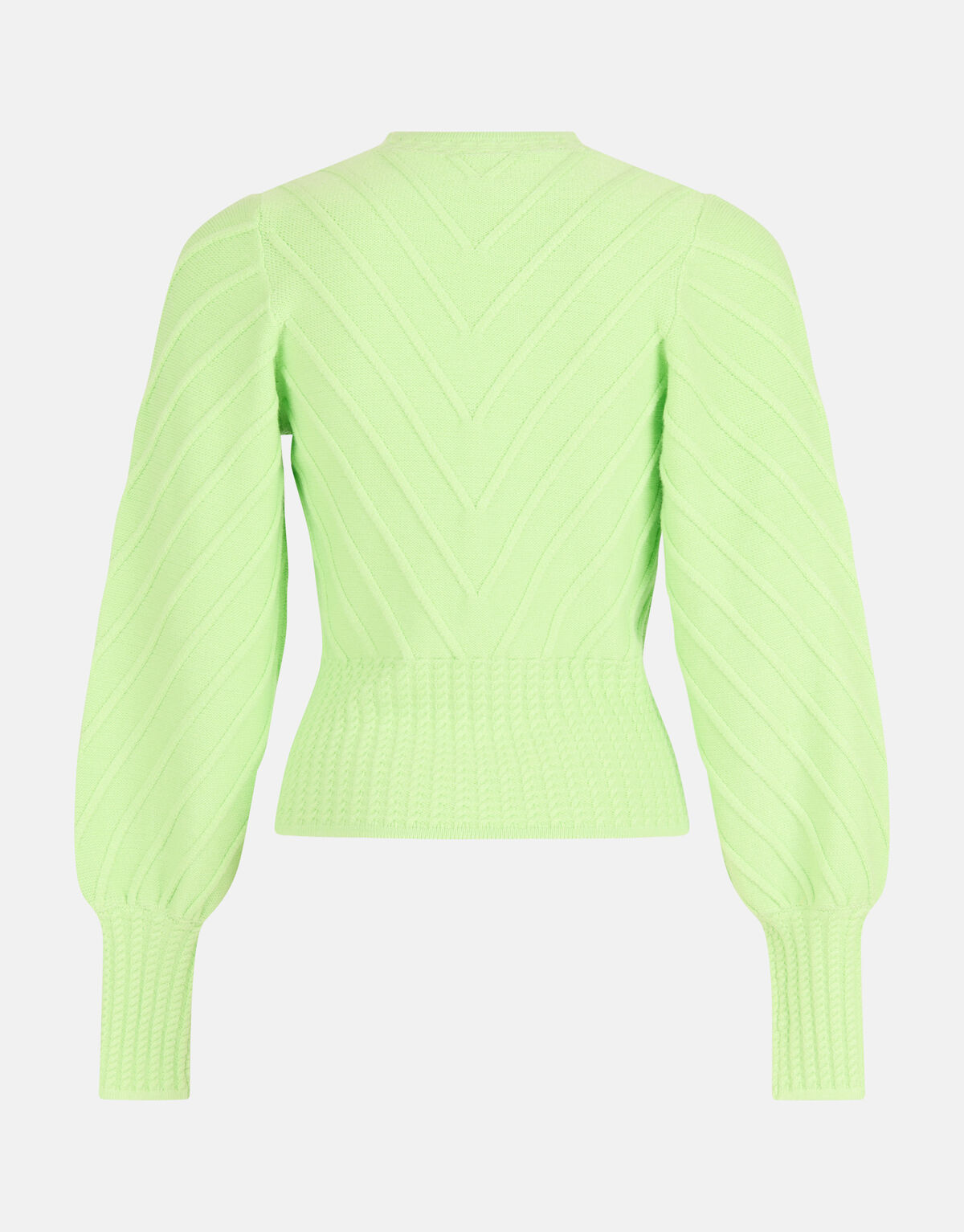 Diagonaler Pullover Lime Green SHOEBY WOMEN
