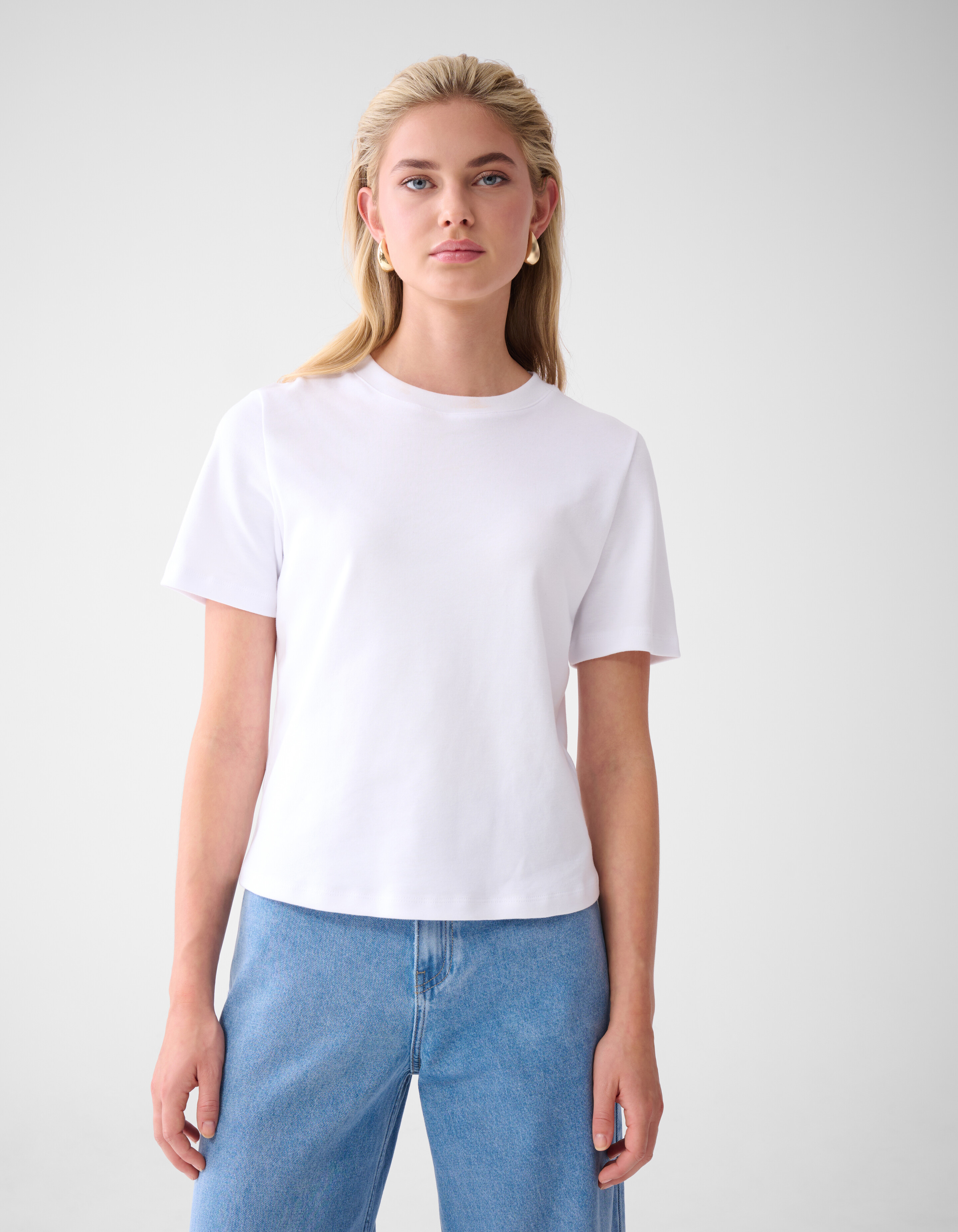 Basic-T-Shirt Weiß von Lonneke SHOEBY WOMEN