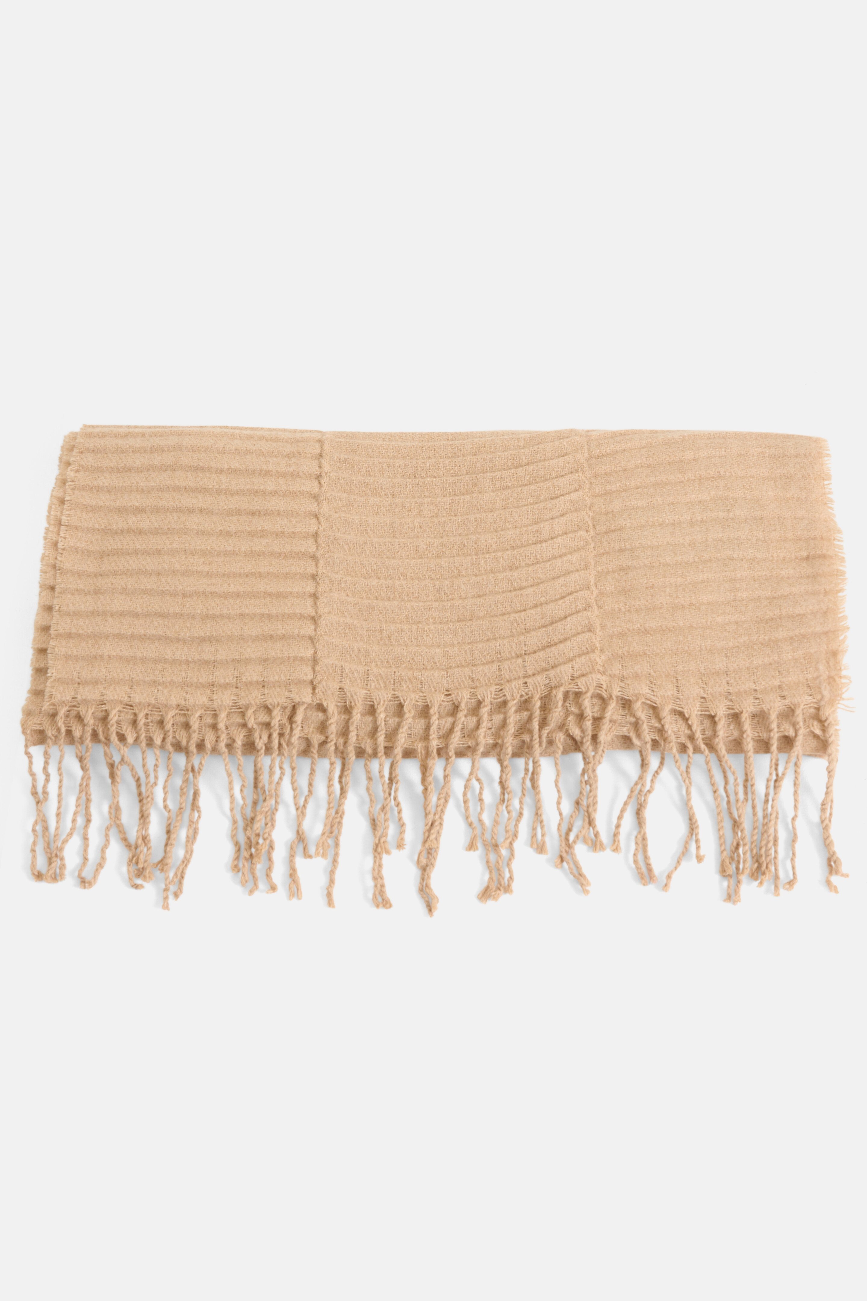 Strukturiertes Halstuch Beige SHOEBY ACCESSOIRES
