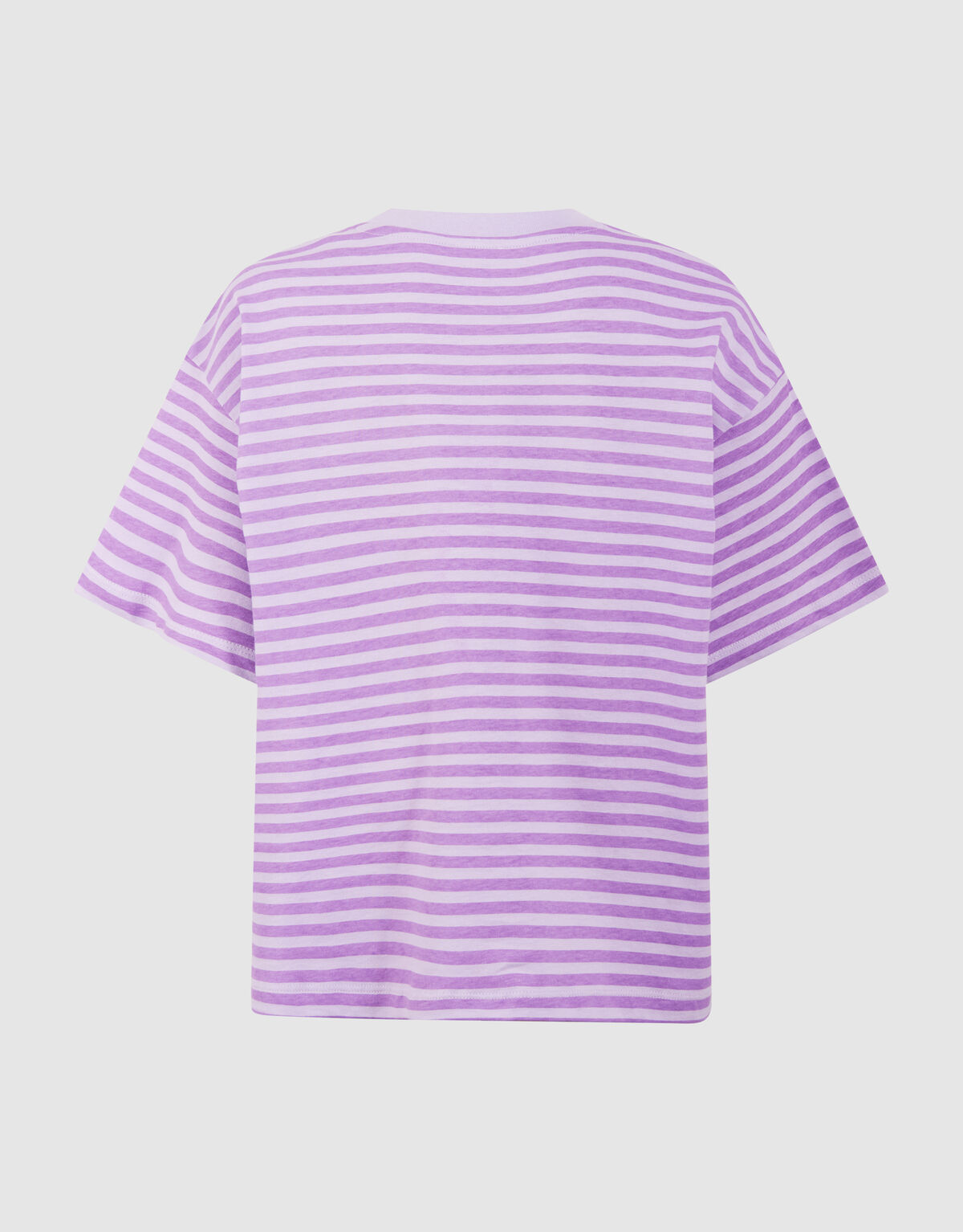 Gestreiftes Obst-Kunst T-Shirt Helllila SHOEBY GIRLS