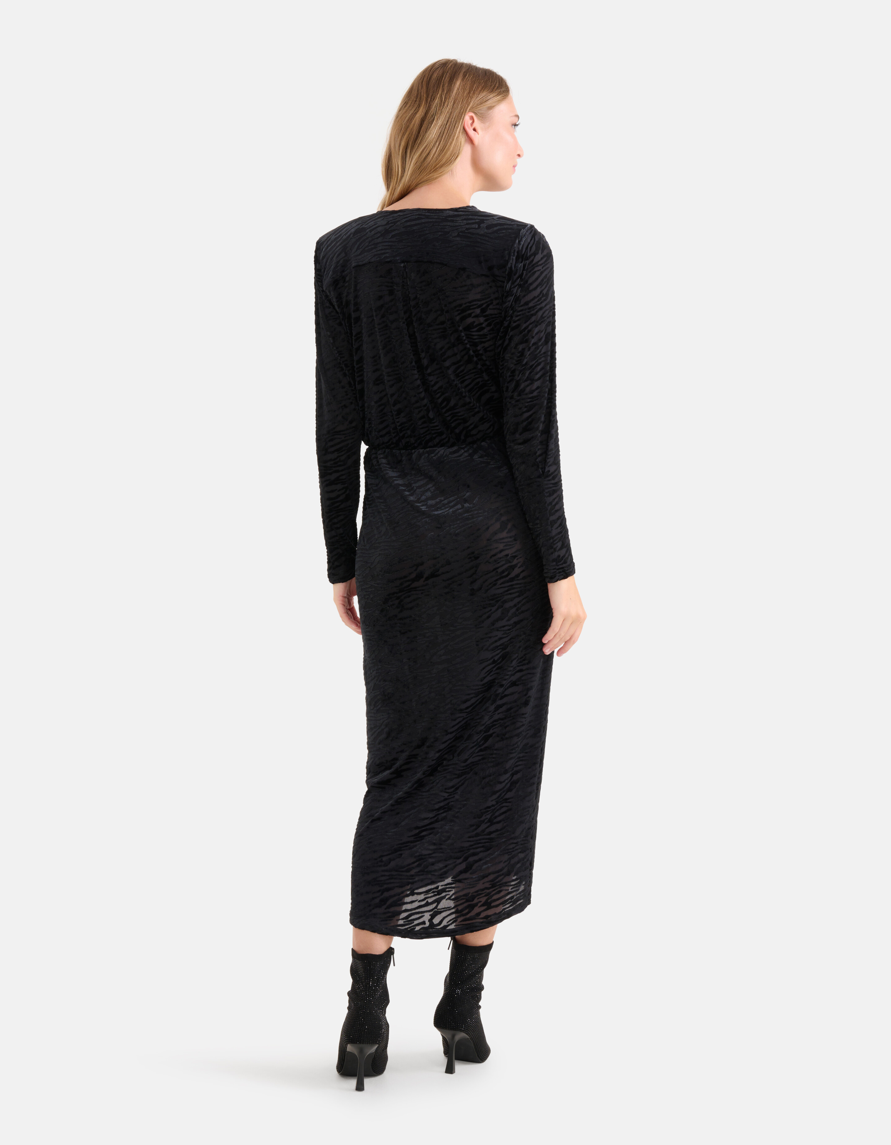 Zebramuster Kleid Schwarz SHOEBY WOMEN