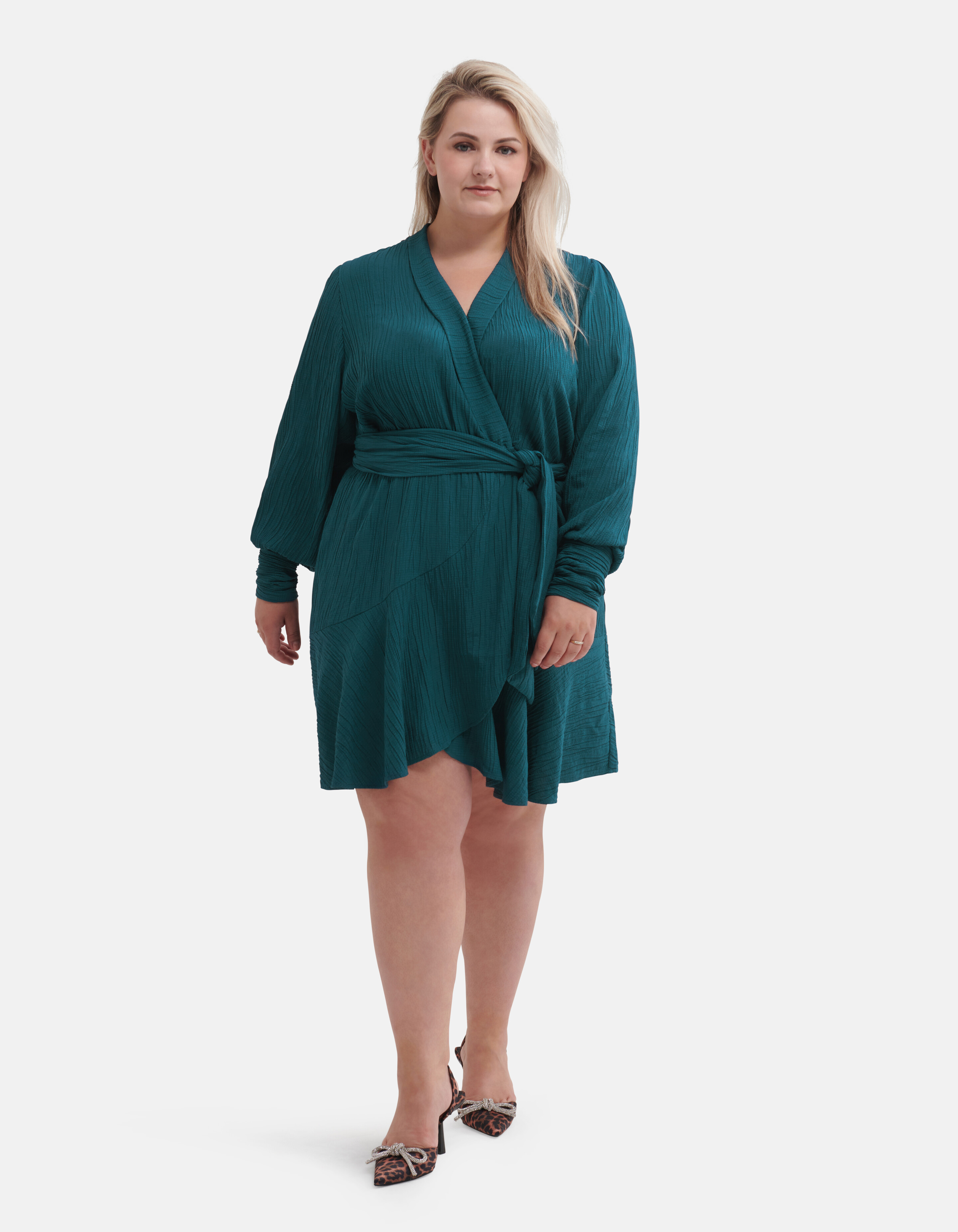 Crinkle-Kleid Blau von Fred SHOEBY WOMEN