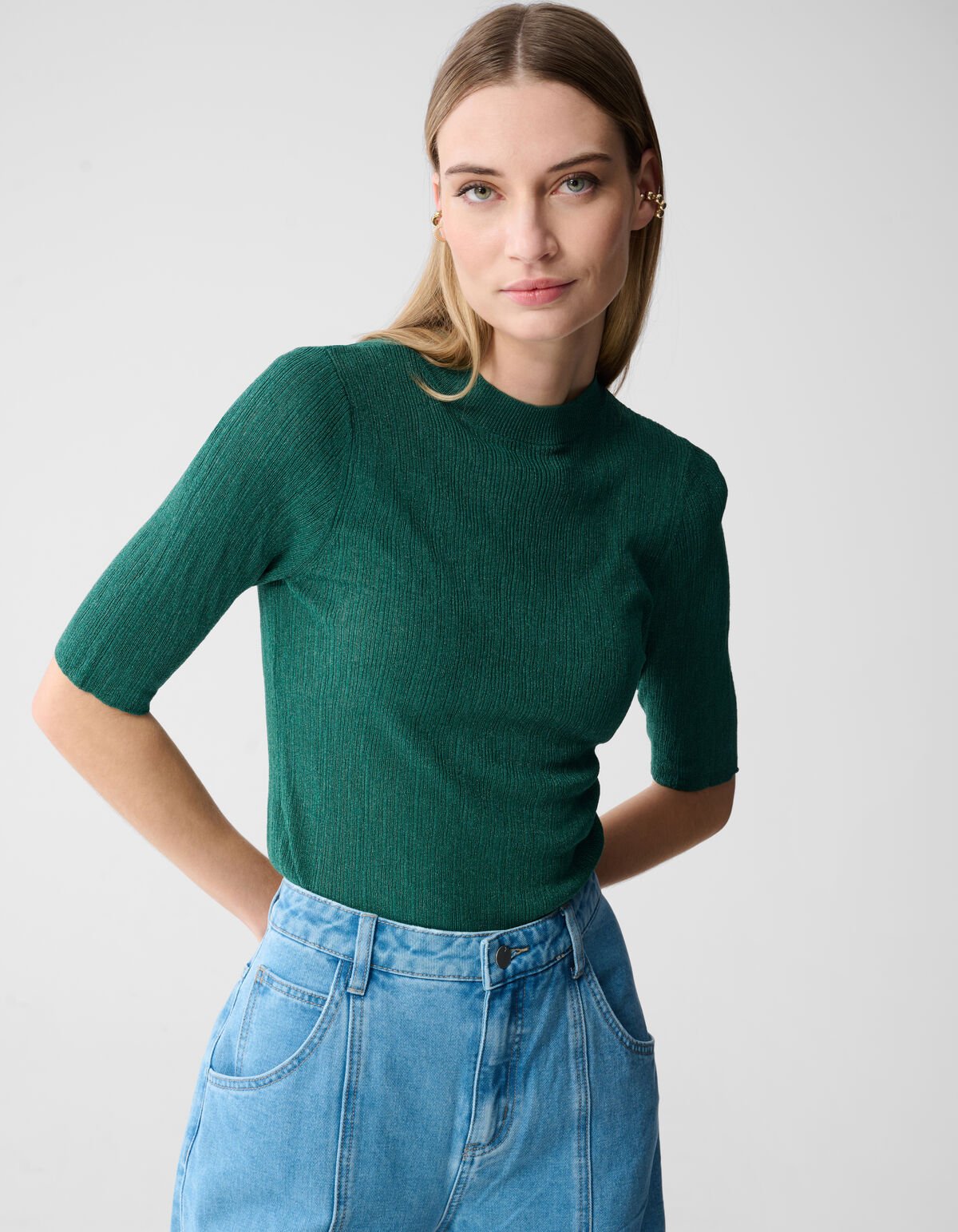 Struktur Top Gr&uuml;n SHOEBY WOMEN