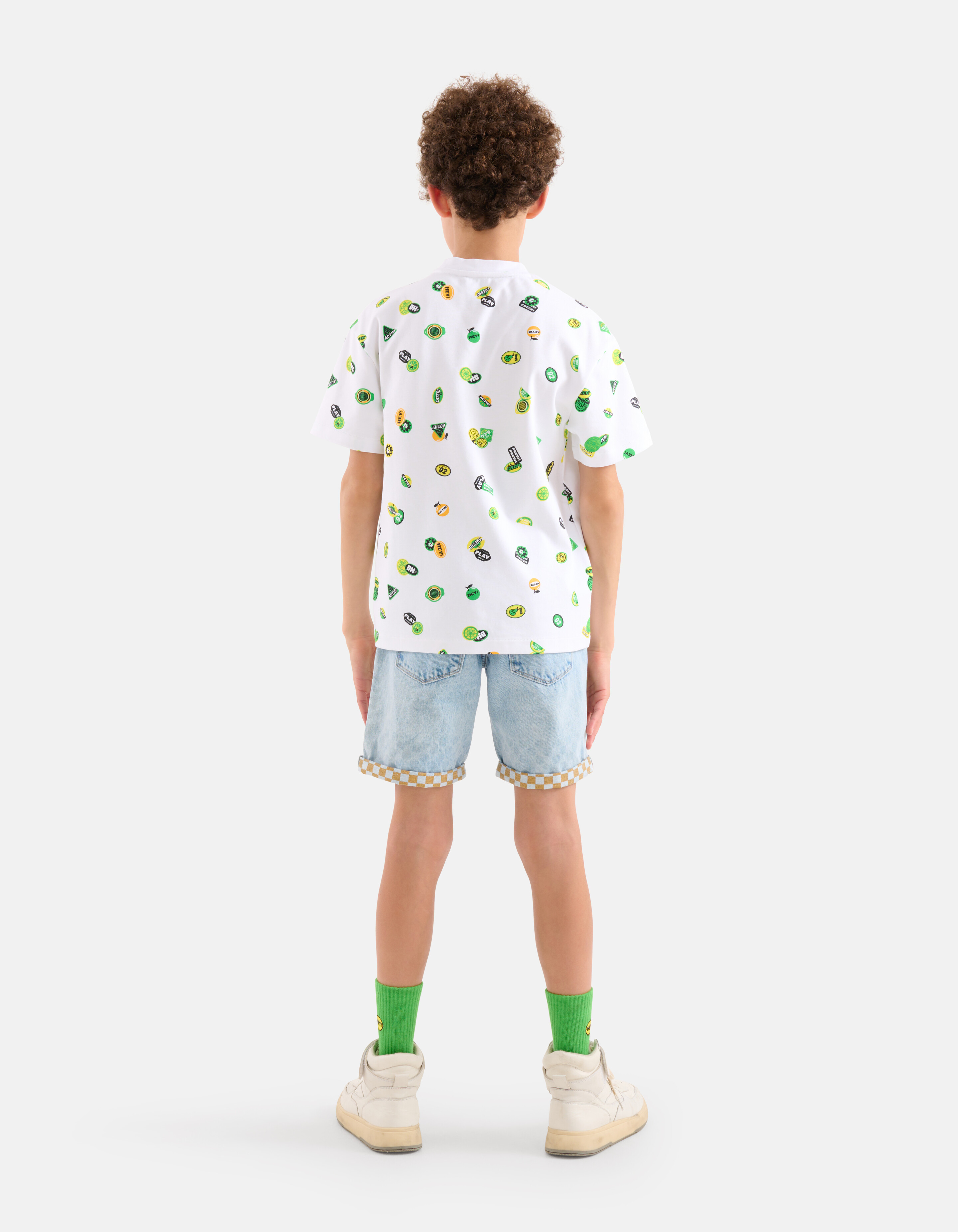 Schweres bedrucktes T-shirt Weiß SHOEBY BOYS