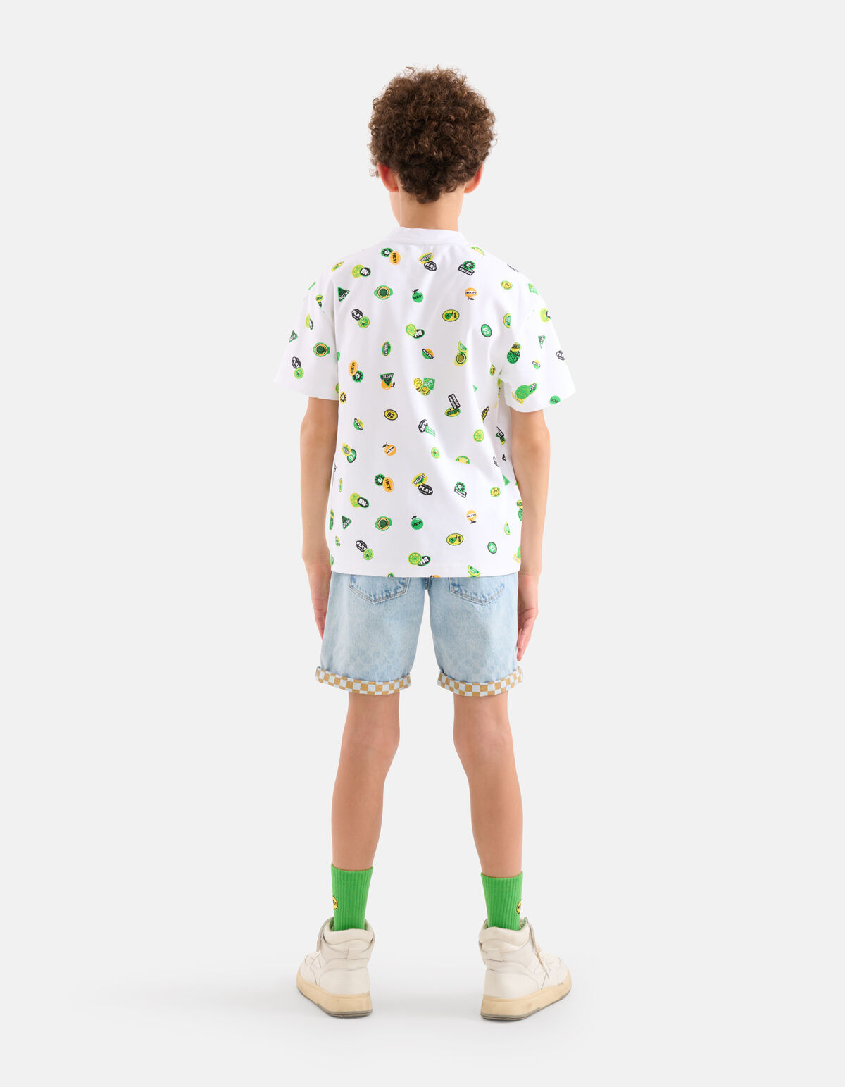 Schweres bedrucktes T-shirt Weiß SHOEBY BOYS