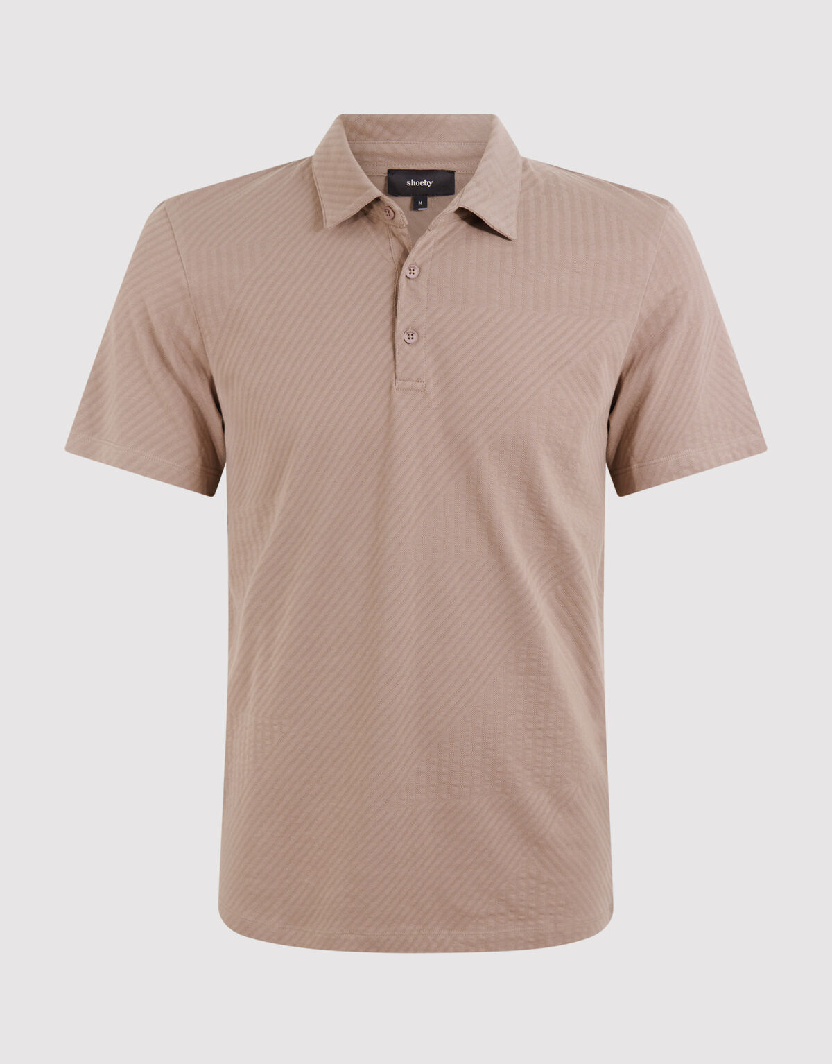 Jacquard-Polo Hellbraun SHOEBY MEN