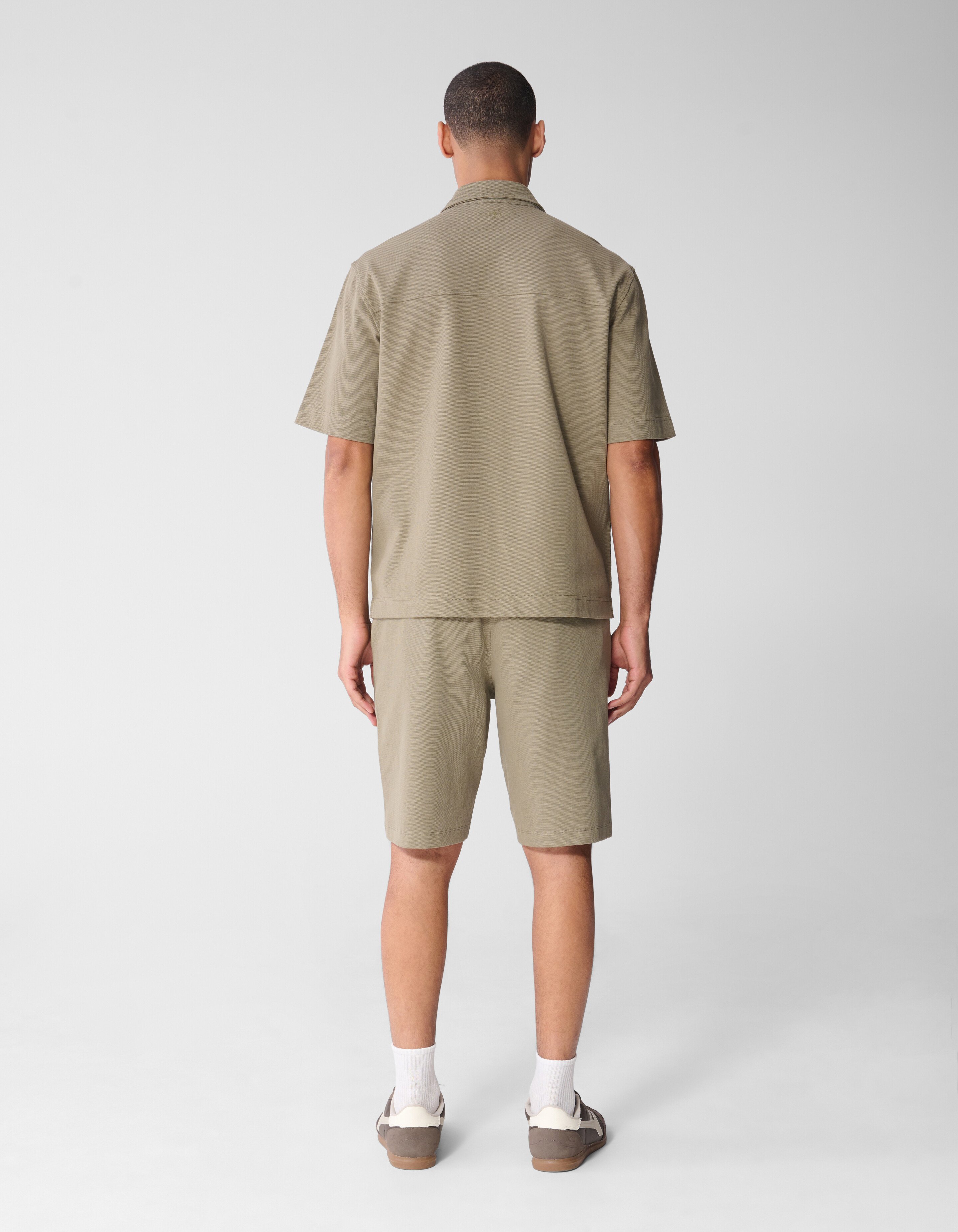 Struktur Zipper Overshirt Khaki SHOEBY MEN