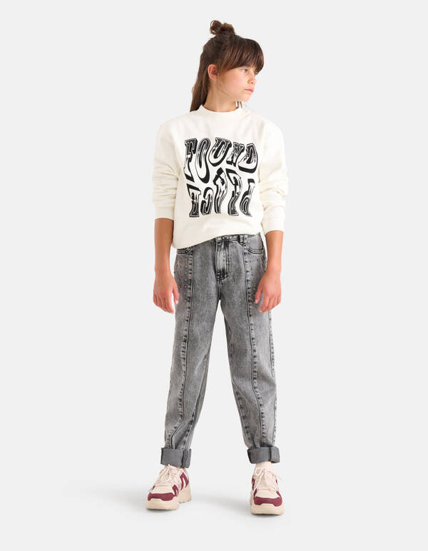 Western Sweater Gebroken Wit SHOEBY GIRLS