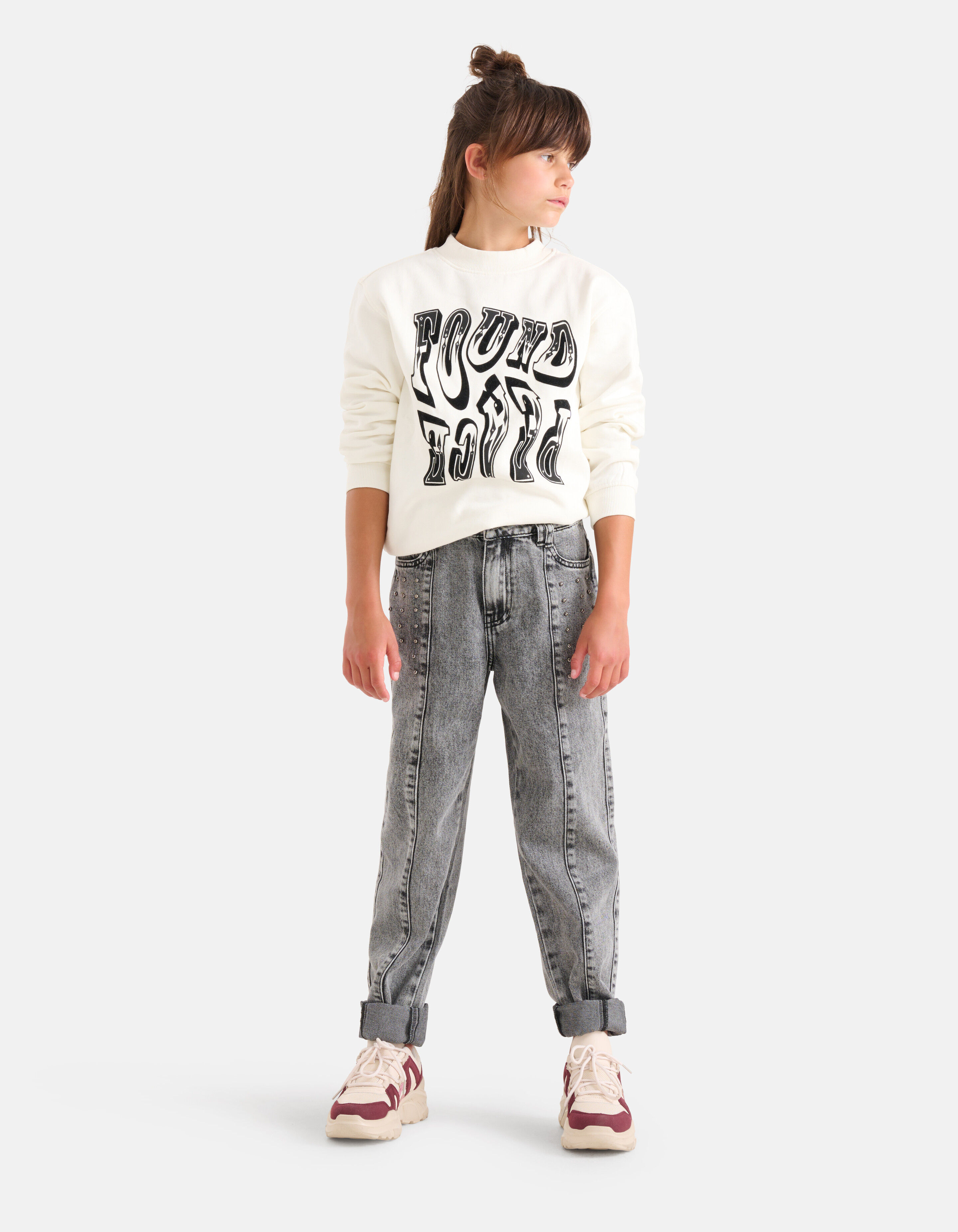 Western Pullover Off White SHOEBY GIRLS