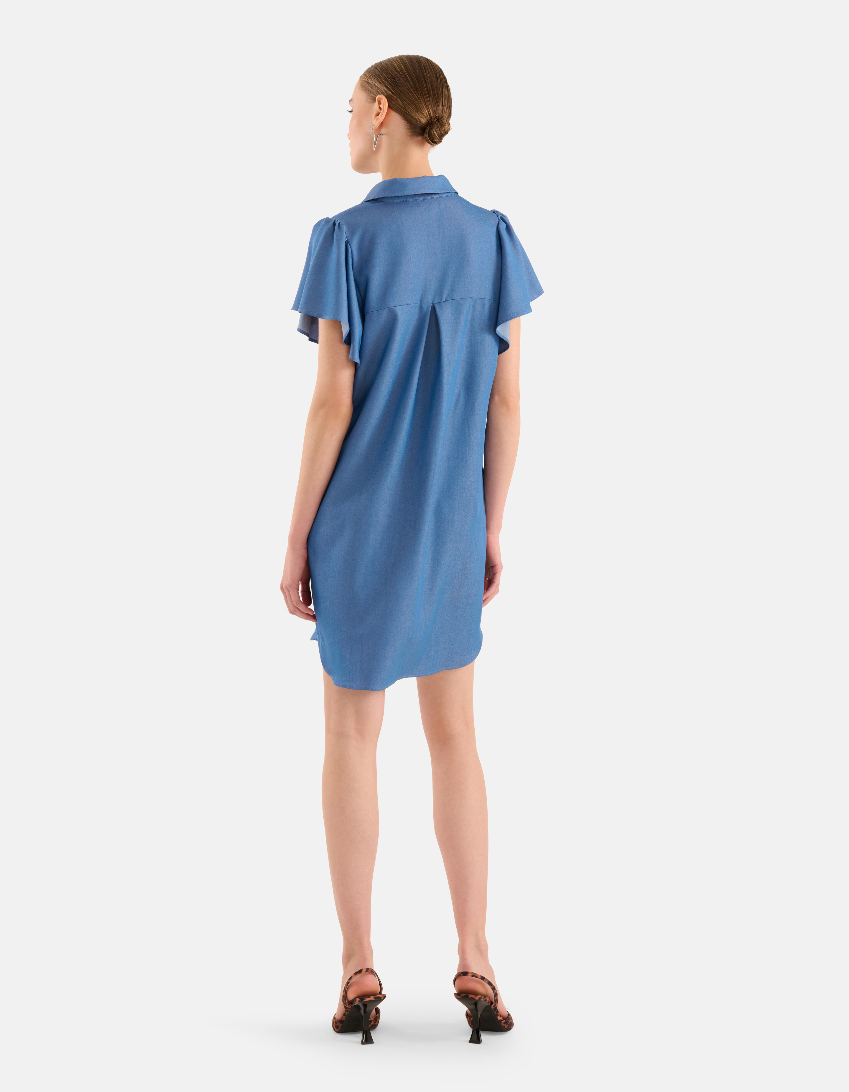 Rüschenkleid Blau SHOEBY WOMEN