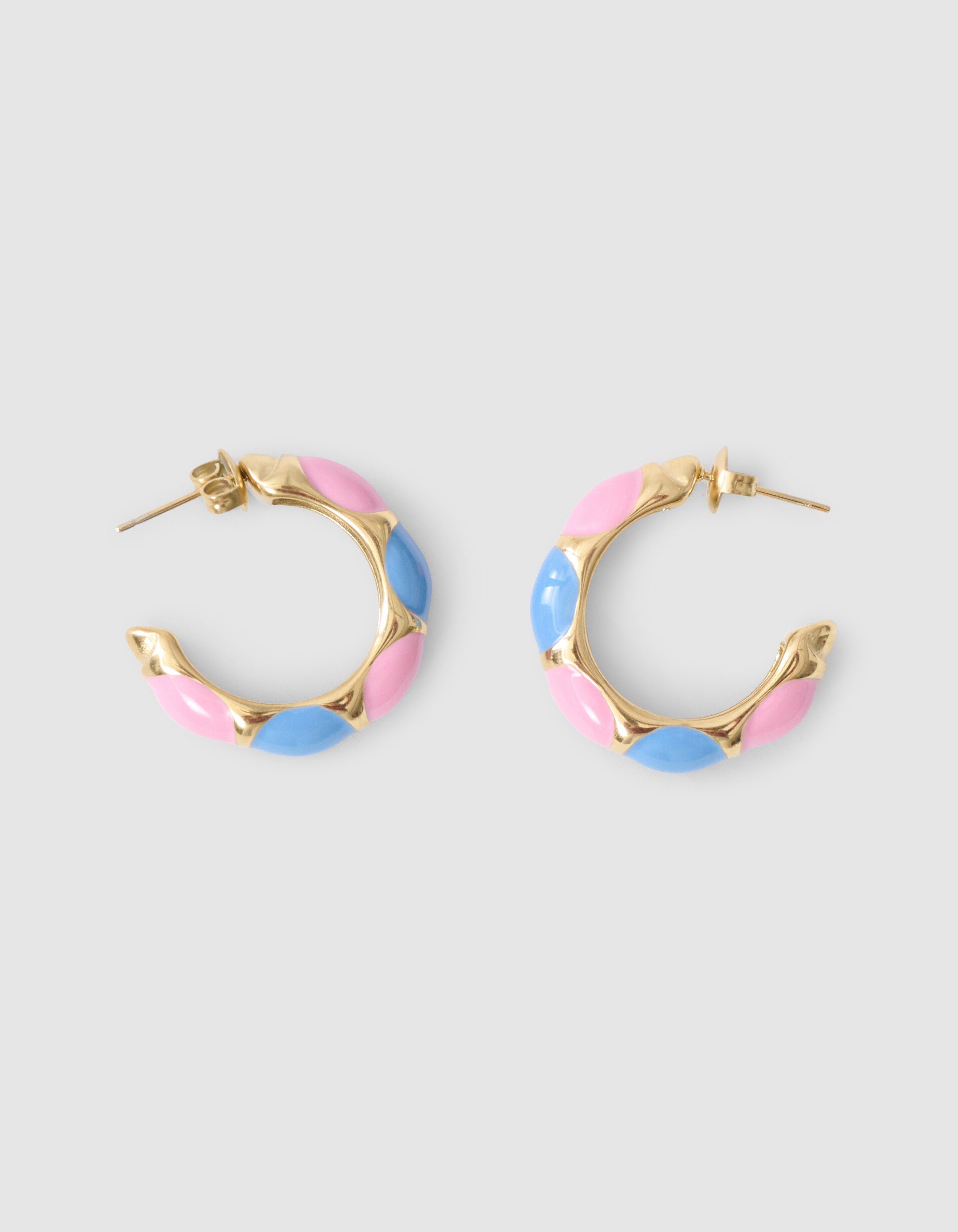 Gepunktete Ohrringe Gold SHOEBY ACCESSOIRES