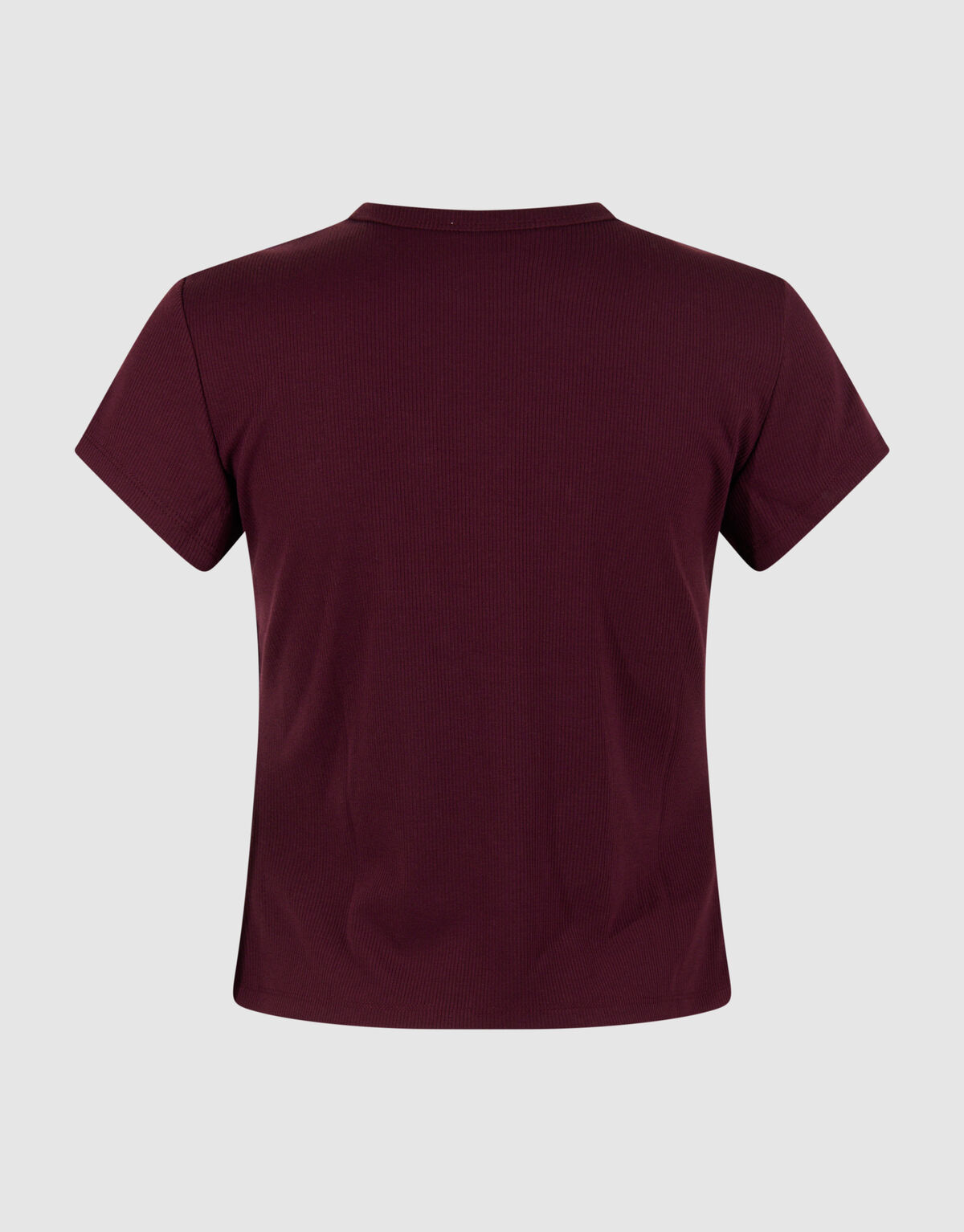 Geripptes T-Shirt, Dunkelrot SHOEBY WOMEN